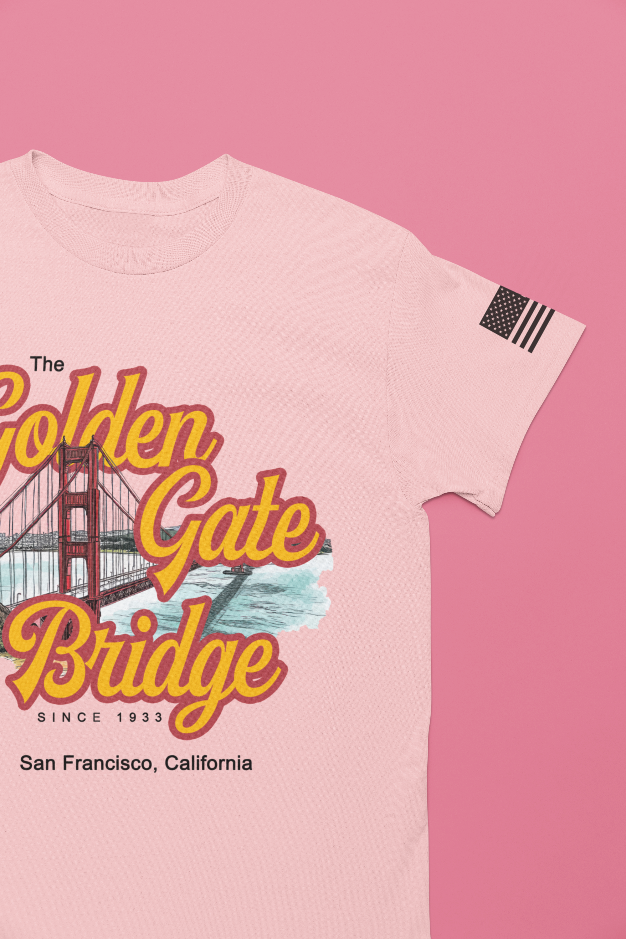 The Golden Gate Bridge T-Shirt – Retro Script Graphic Tee Since 1933 San Francisco California