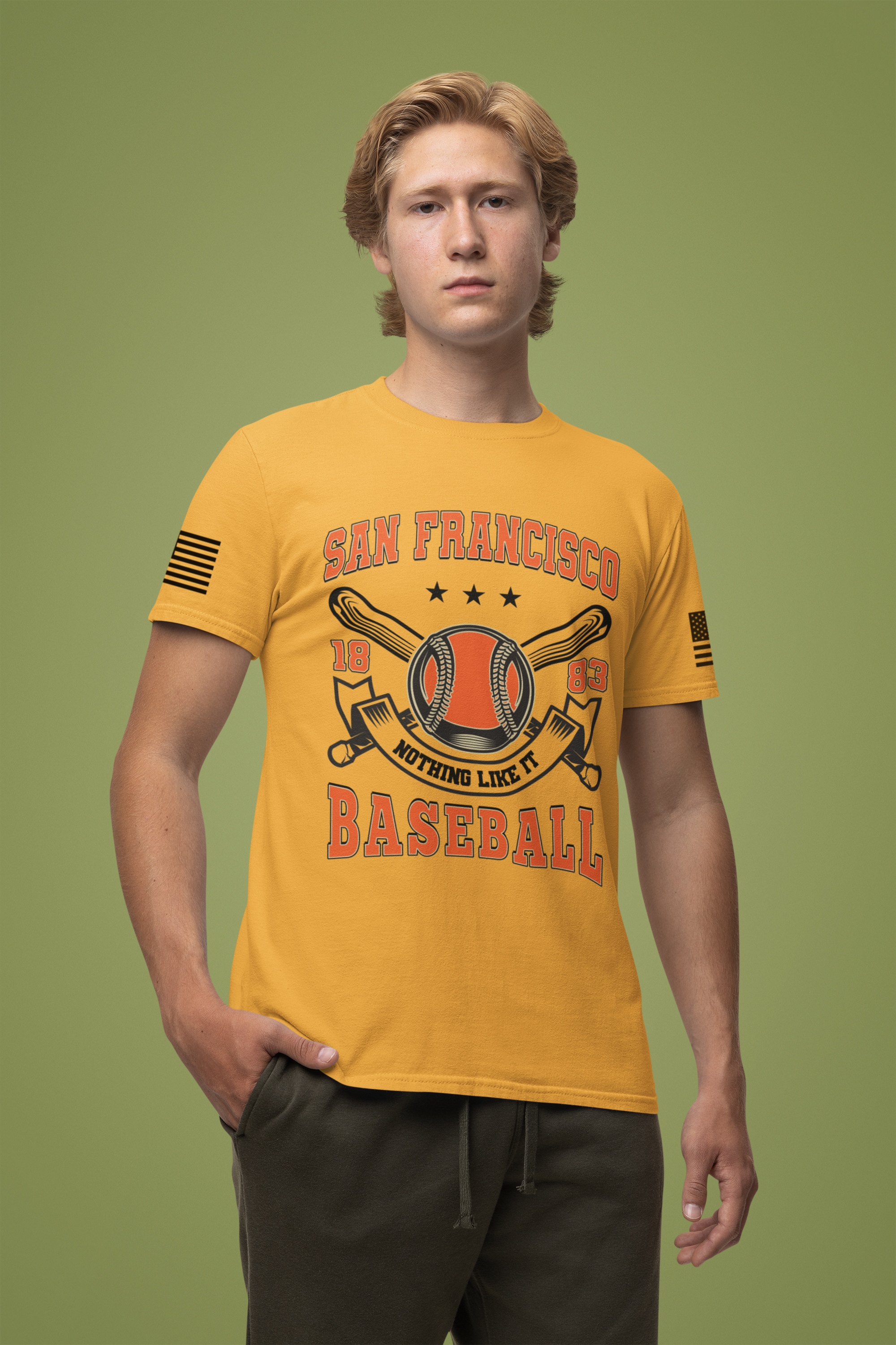 San Francisco Baseball T-Shirt, 1883 Nothing Like It Crest Badge
