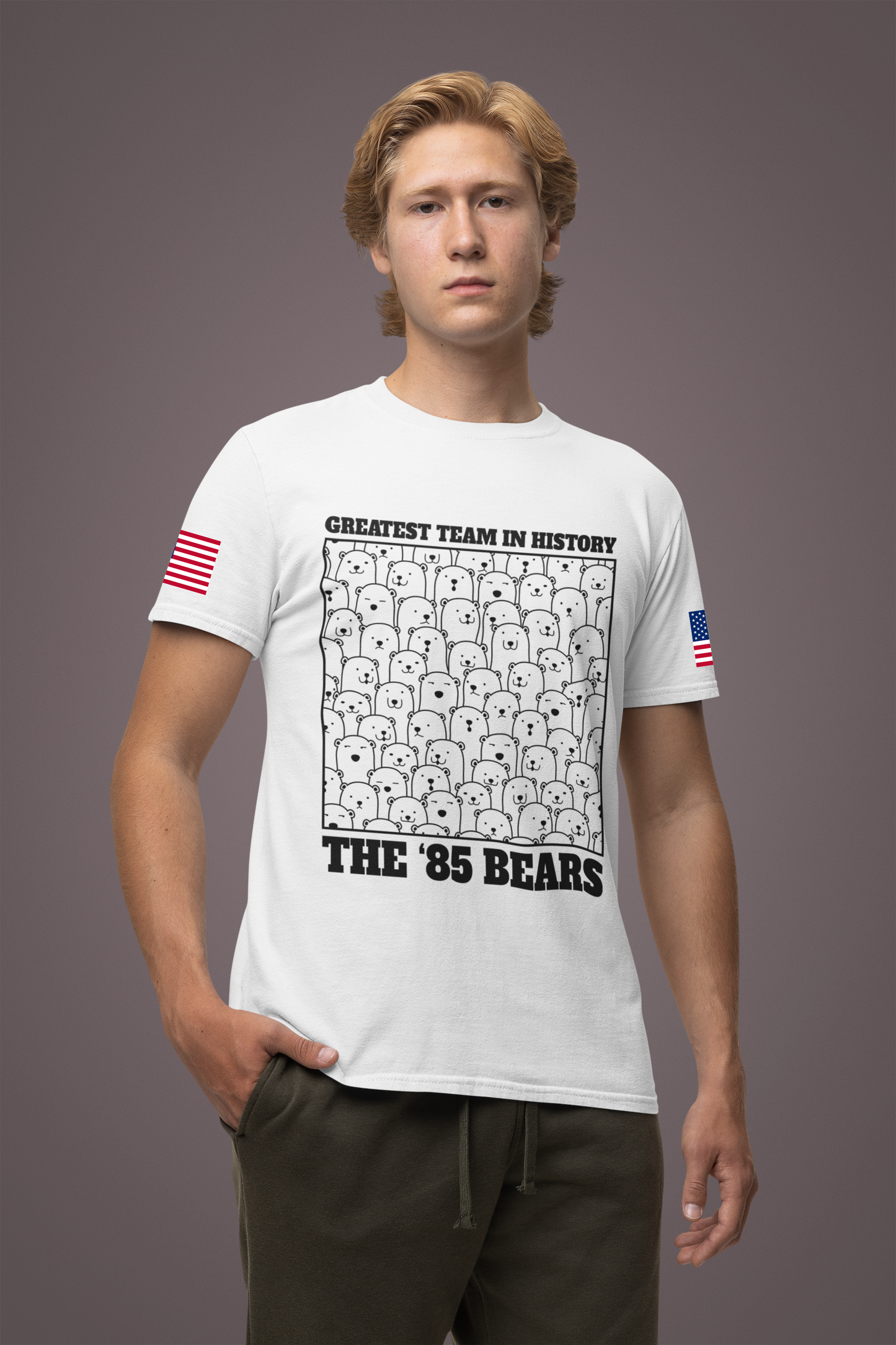 Greatest Team in History The 85 Bears T-Shirt - Chicago Bears Super Bowl XX Humor