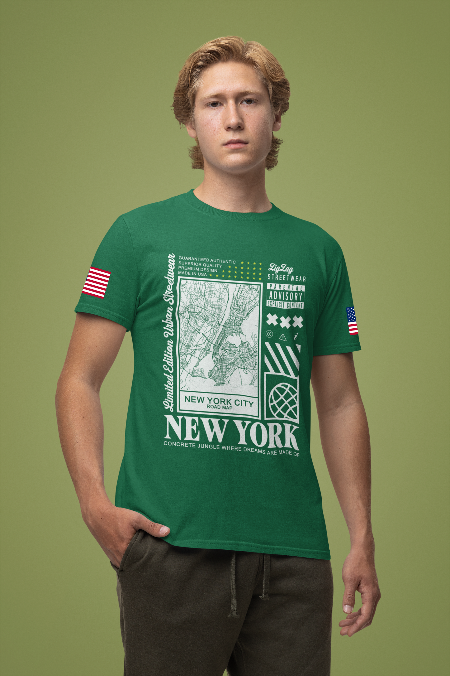 New York City Road Map T-Shirt - Limited Edition Urban Streetwear NYC Map Design