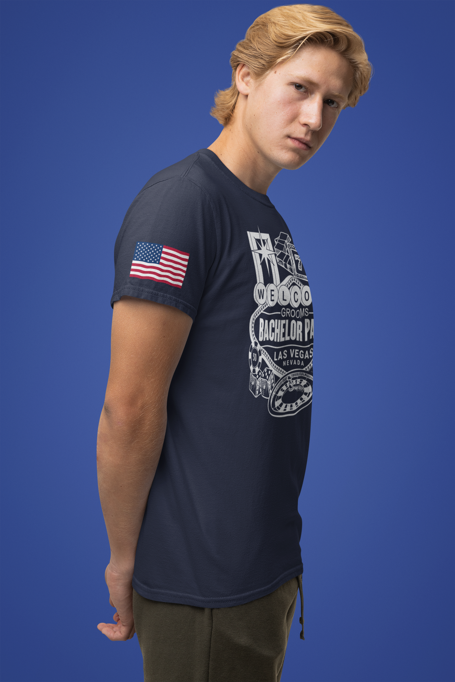 Lucky Shirt Casino T-Shirt - Front Design Gamble With My Lucky Charm Vegas