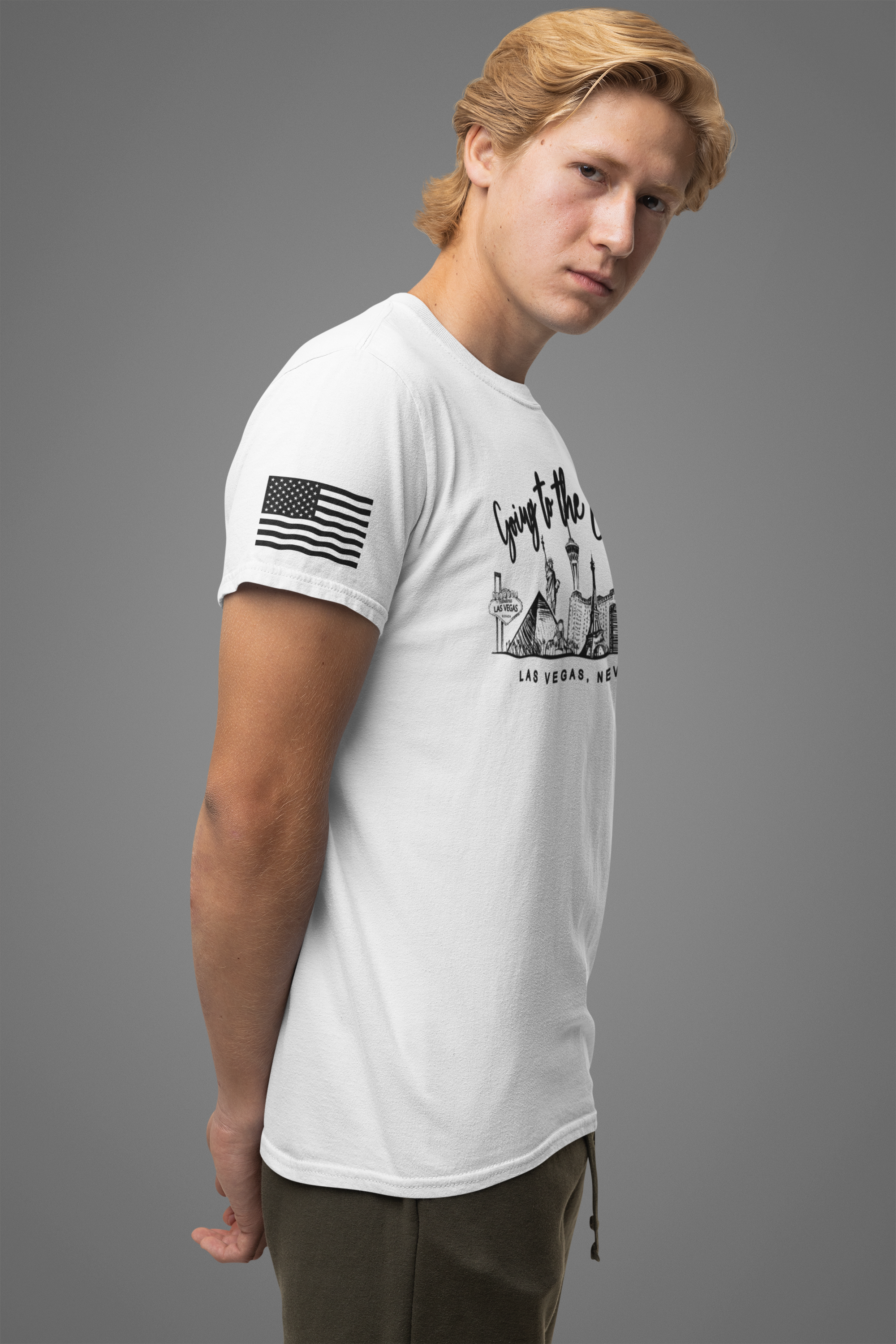 Going to the Chapel Las Vegas T-Shirt – Vegas Wedding Skyline Bridal Tee