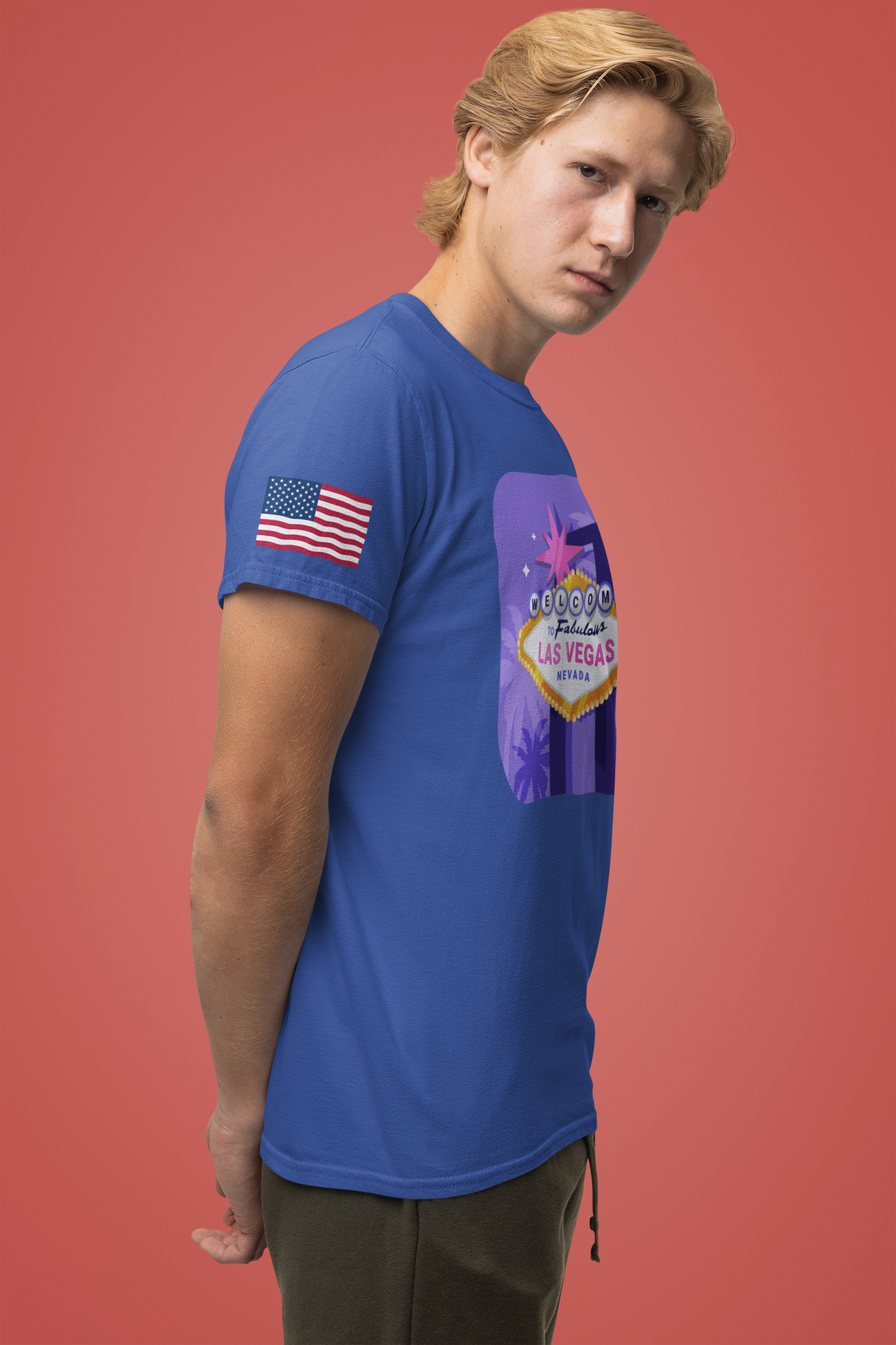 Welcome to Fabulous Las Vegas Nevada Neon Graphic T-Shirt – Vegas Sign Retro Tee