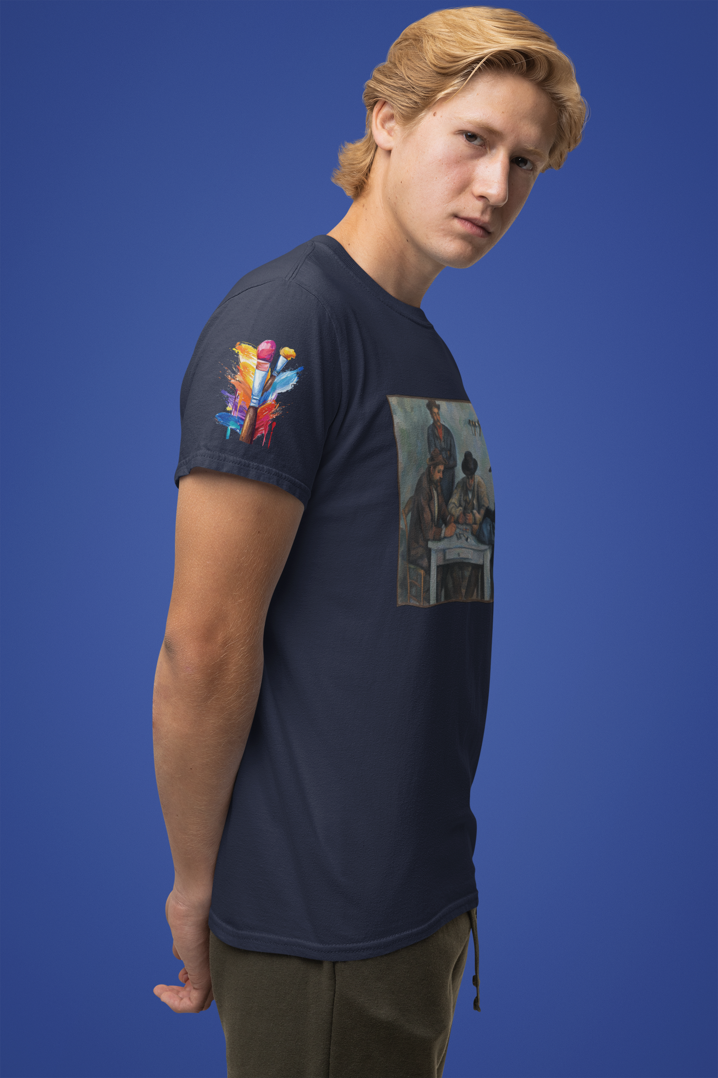 The Card Players Art T-Shirt – Post-Impressionist Masterpiece Graphic Tee