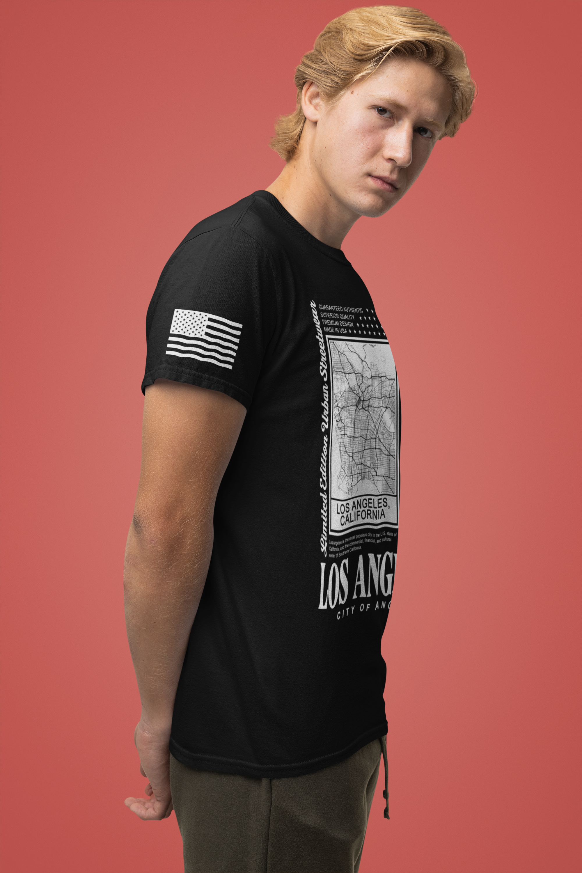 Los Angeles City of Angels T-Shirt – Limited Edition Urban Streetwear Map Graphic Tee