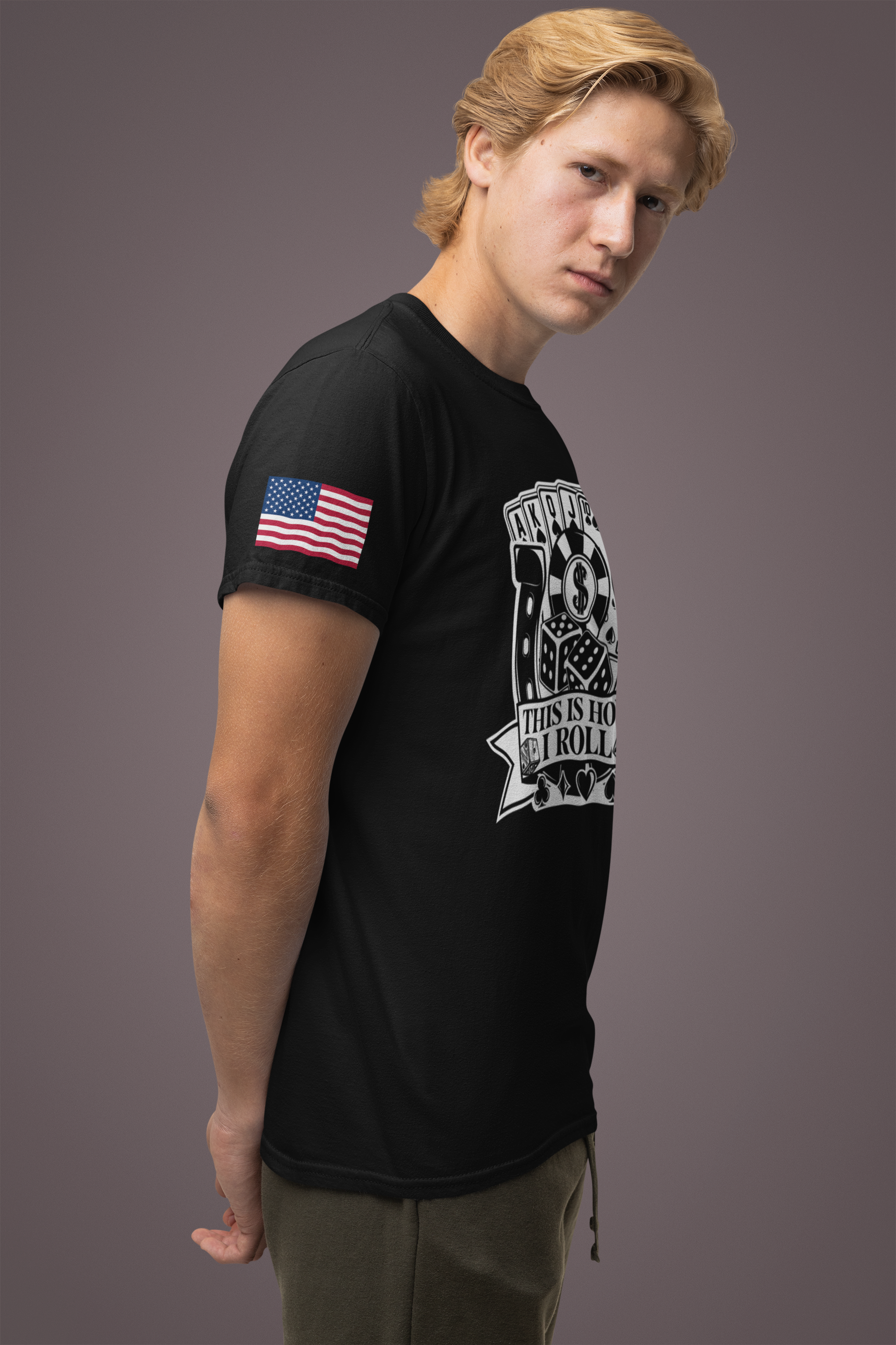 This Is How I Roll T-Shirt - Casino Dice Poker Cards Gambling Humor Las Vegas