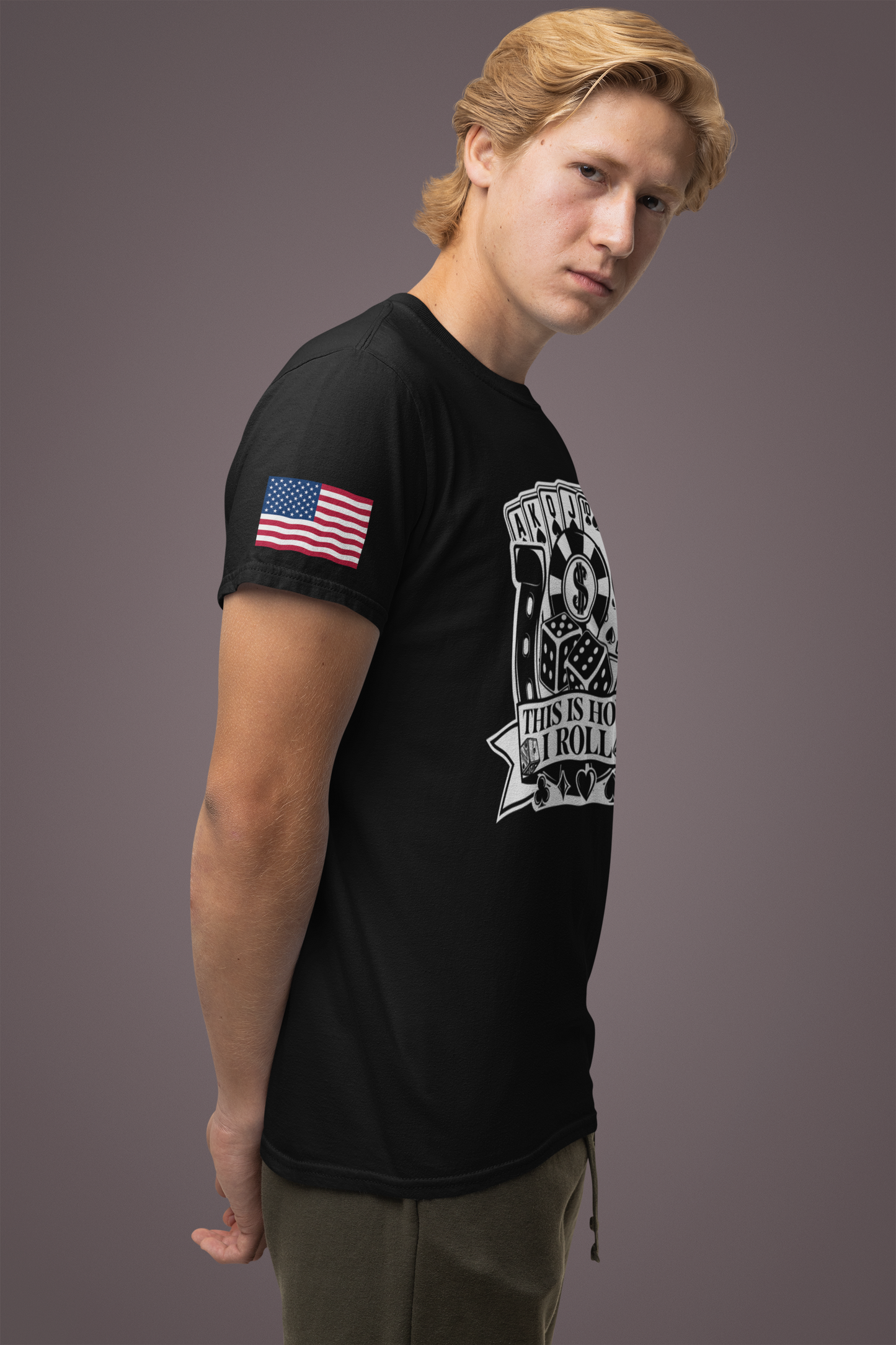 This Is How I Roll T-Shirt - Casino Dice Poker Cards Gambling Humor Las Vegas