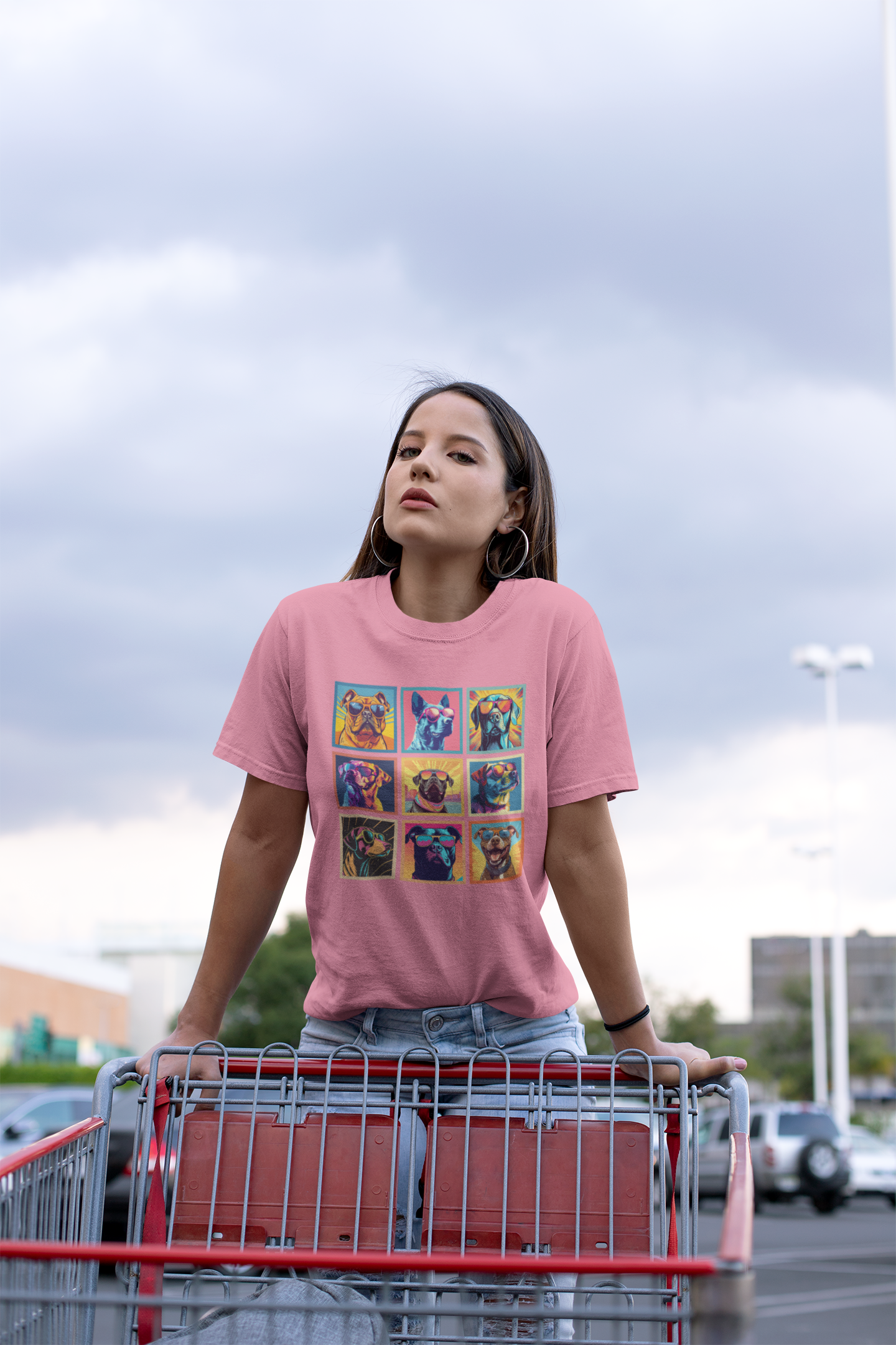 Cool Dogs Pop Art Sunglasses Tshirt – Nine Retro Pups