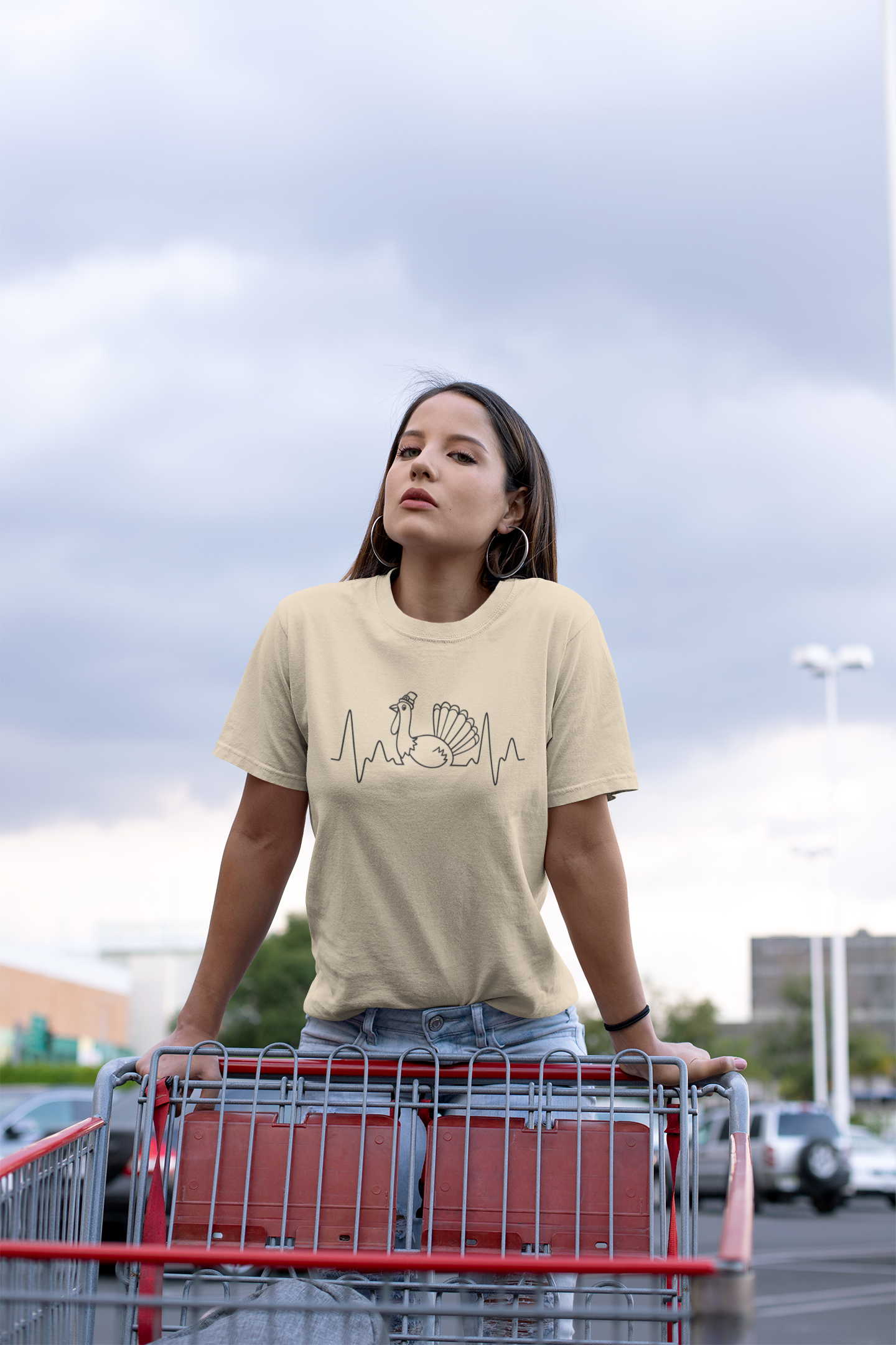 Heartbeat Turkey Graphic T-Shirt