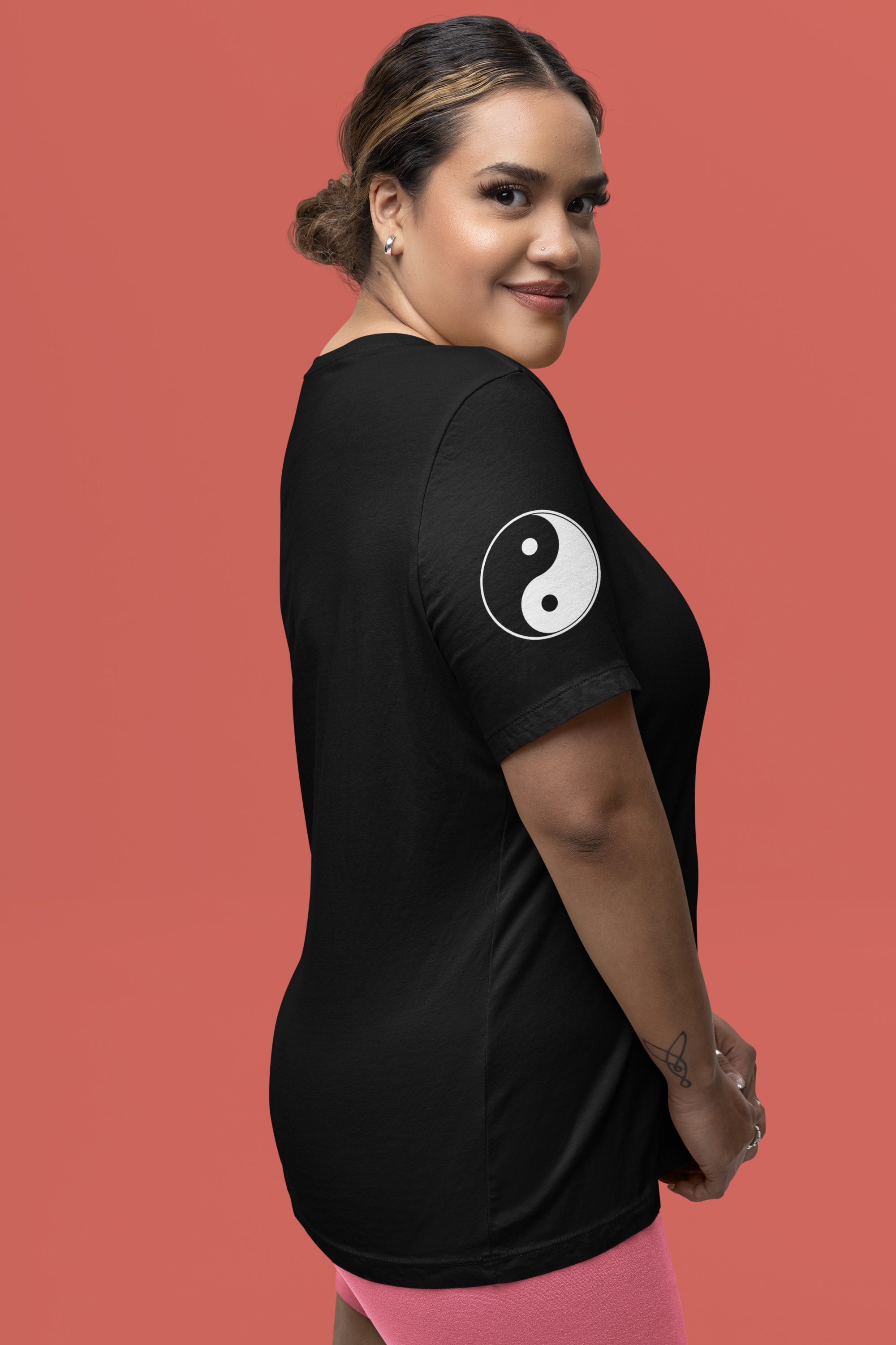Yin Yang Cats T-Shirt – Black and White Cat Balance Harmony Graphic Tee