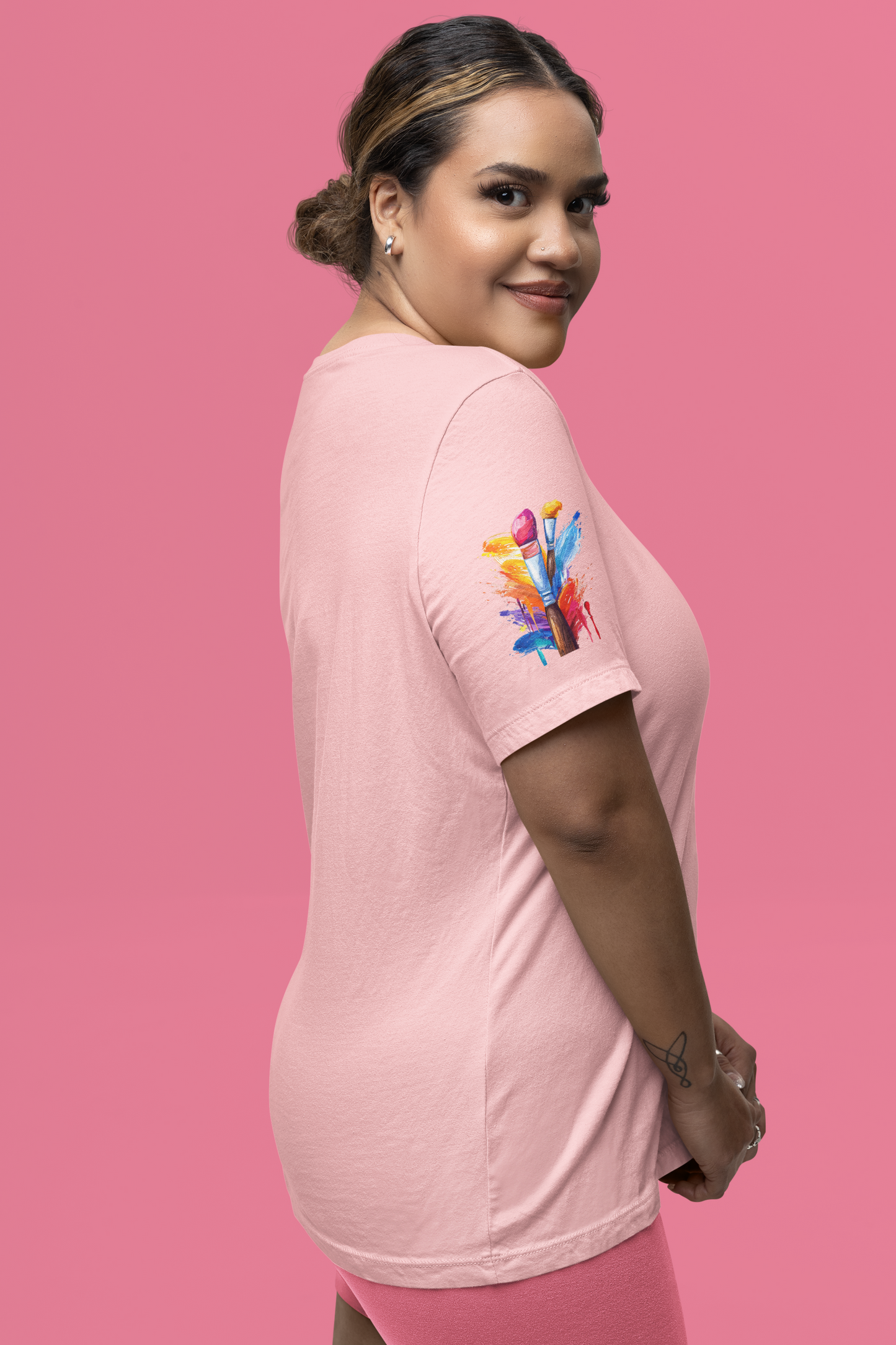 Art Nouveau Portrait T-Shirt – Elegant Woman in Ornate Kimono Style Dress Graphic Tee