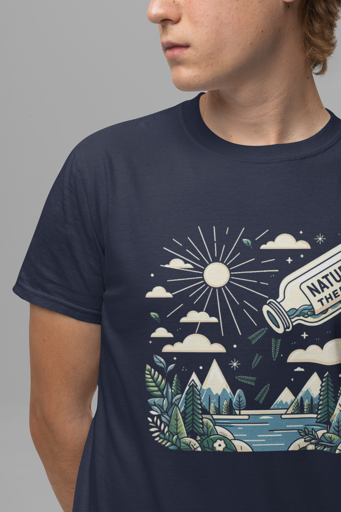 Nature’s Therapy | Pouring into Lake Graphic T-Shirt