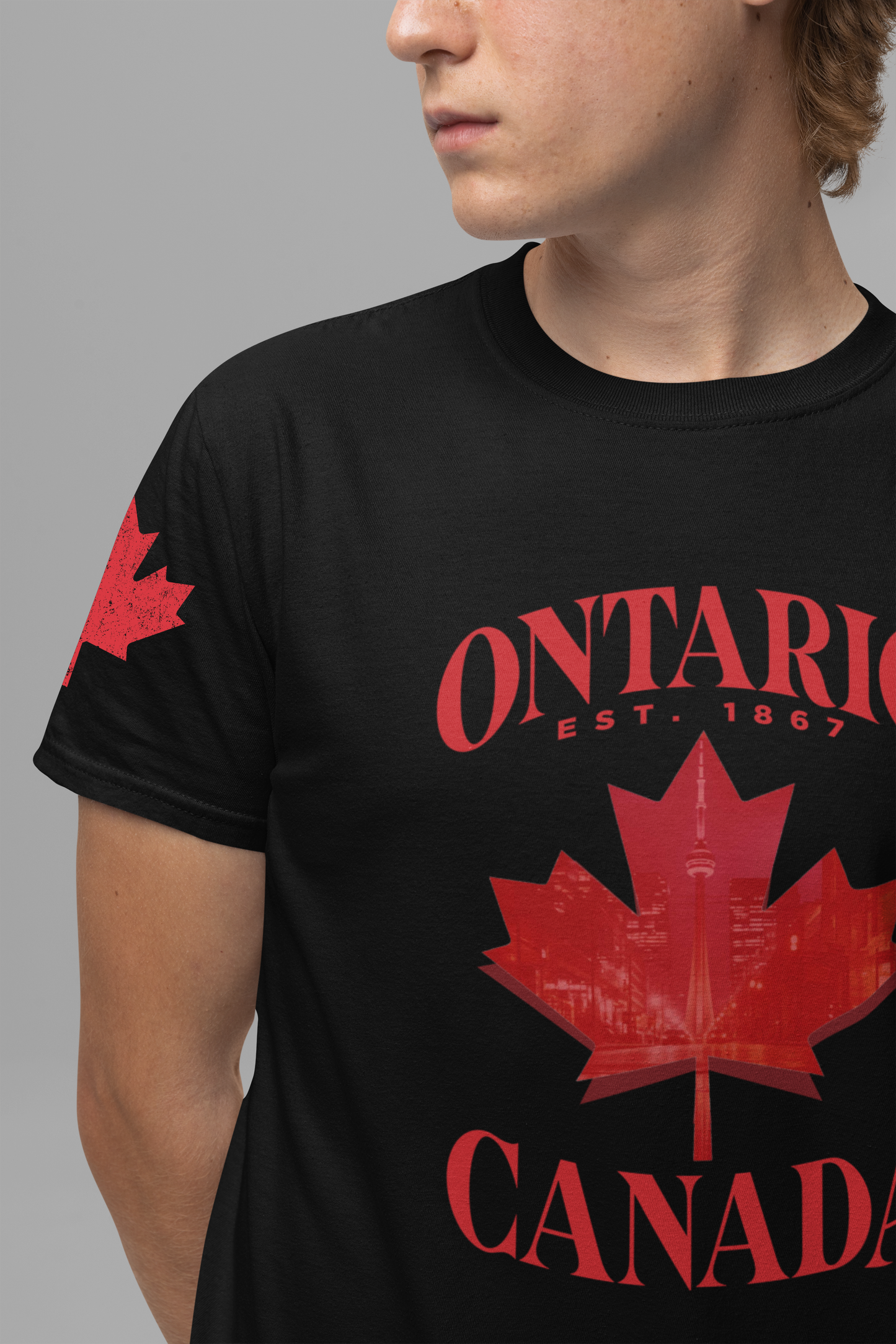 Ontario Skyline Maple Leaf T-Shirt
