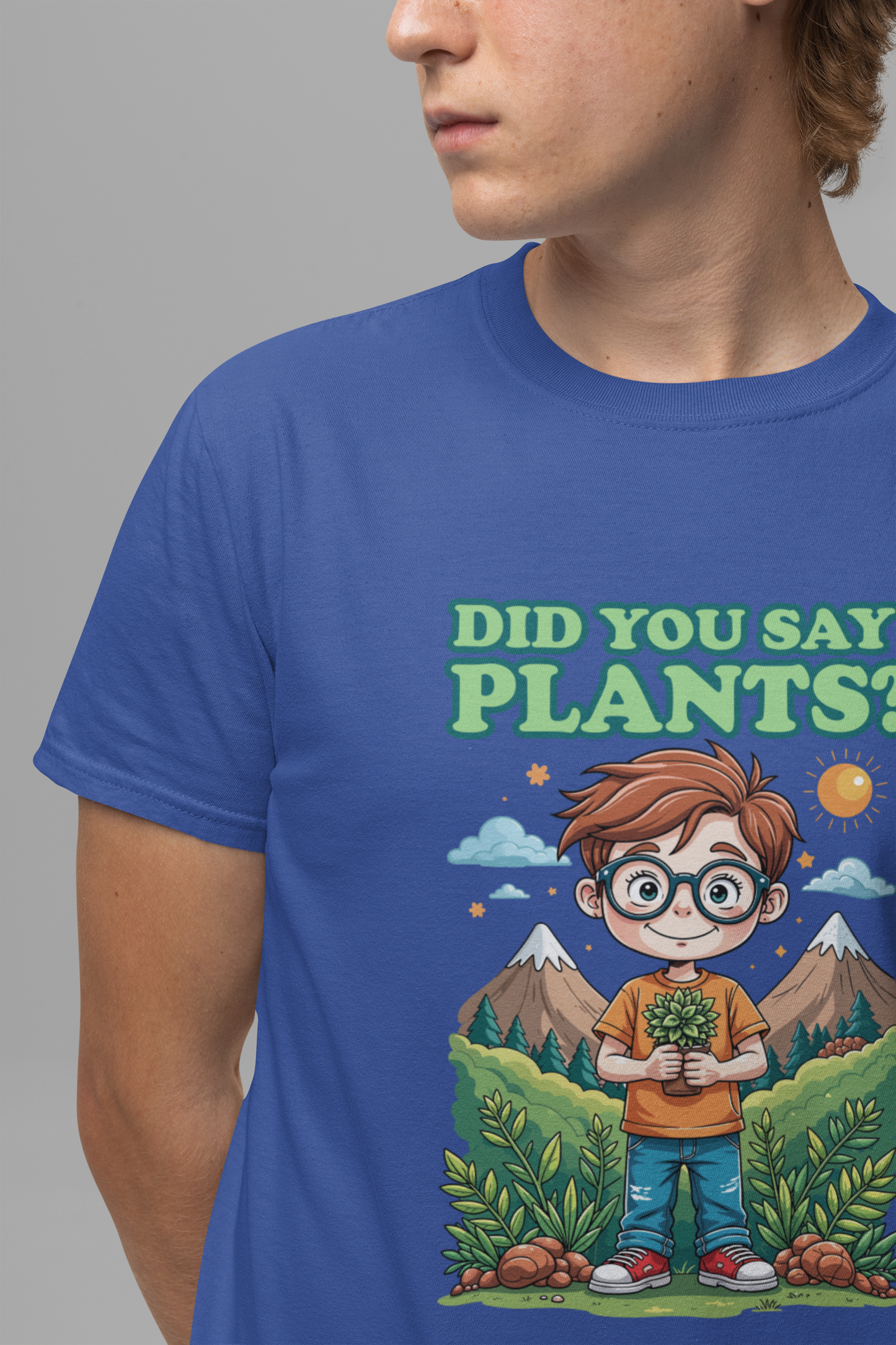 Did You Say Plants? T-Shirt – Cute Nature Lover Kids Graphic Tee