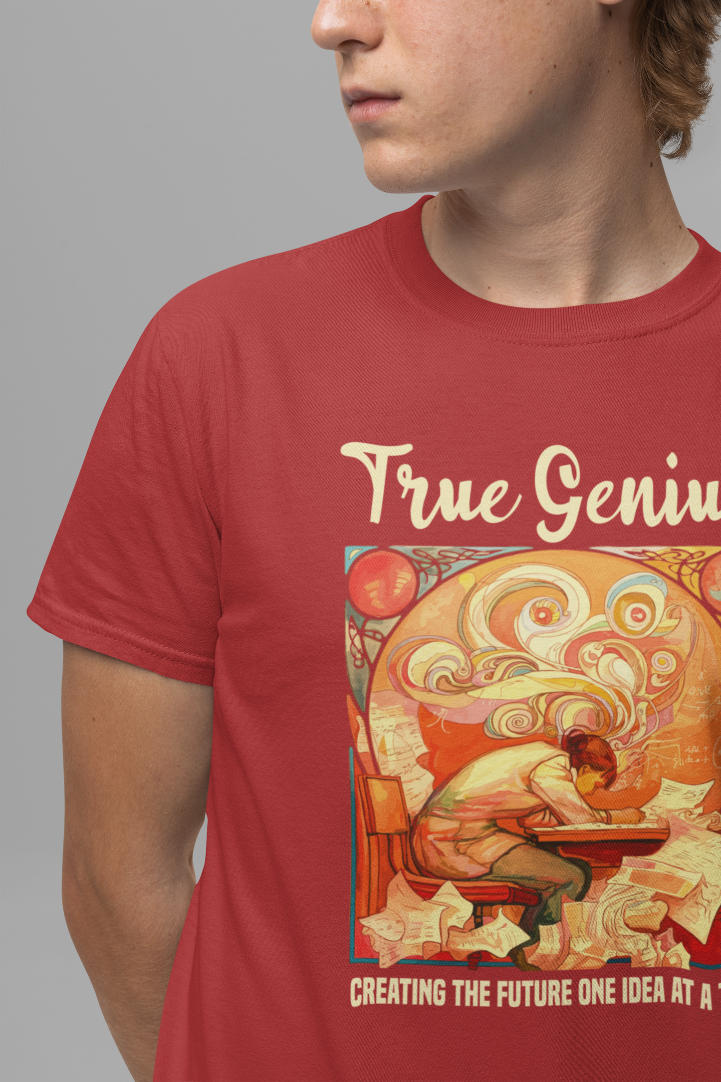 Genius at Work Tee, Smart Humor Shirt, Academic Energy Top, Funny Intelligence Graphic Tee, Clever Nerd Gift