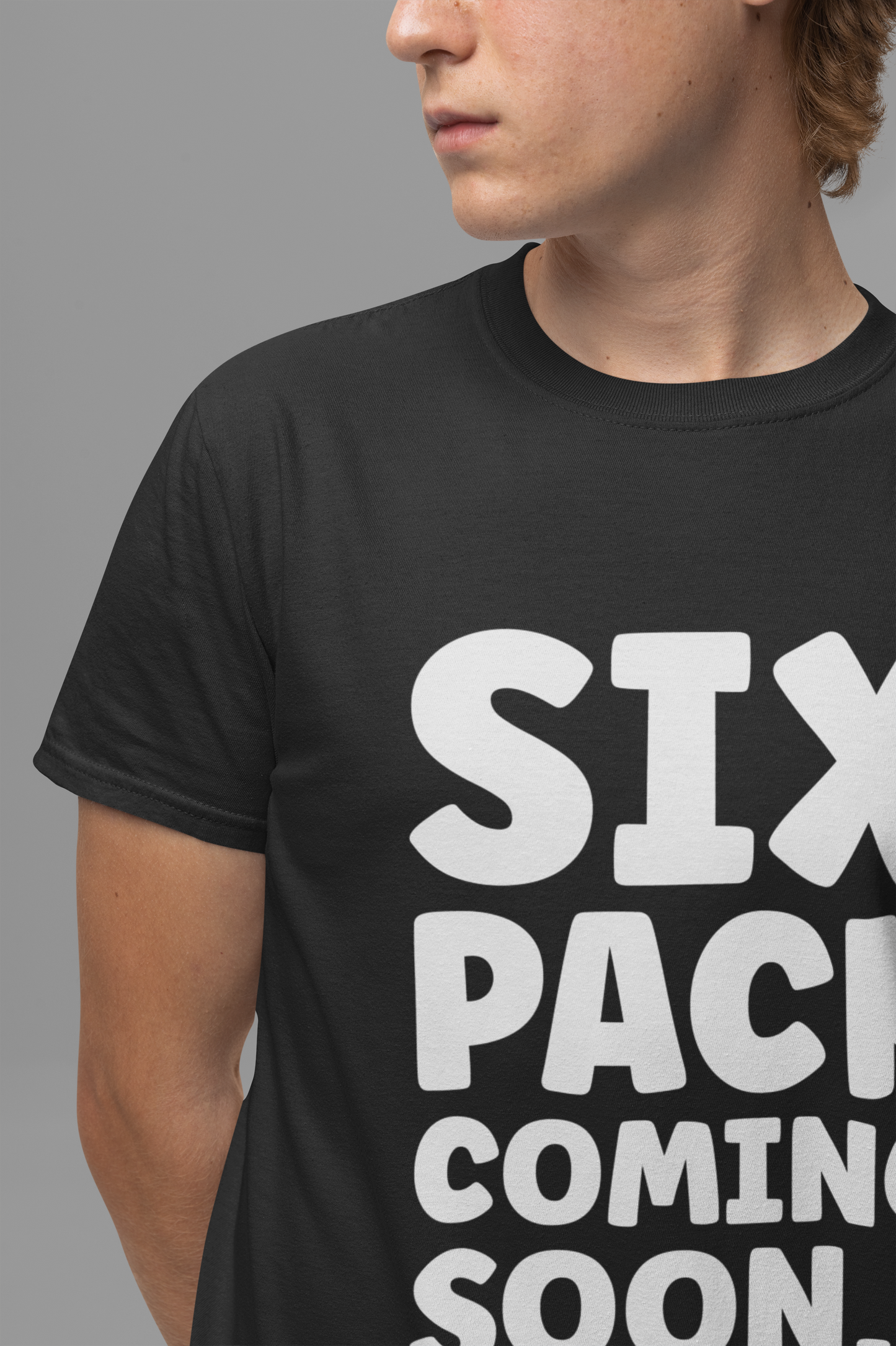Six Pack Coming Soon Shirt, Funny Workout Motivation Tee, Gym Progress Graphic T Shirt, Fitness Journey Humor Apparel, Getting There Top