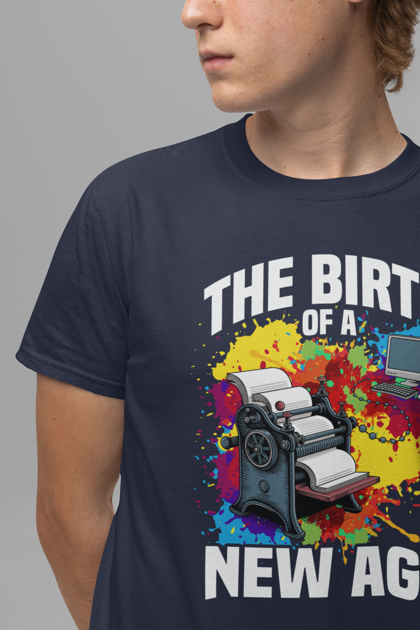 Printing Press Changed Everything Tee, History Milestone Shirt, Literature Revolution Tee, Invention Graphic Top, Educator Gift