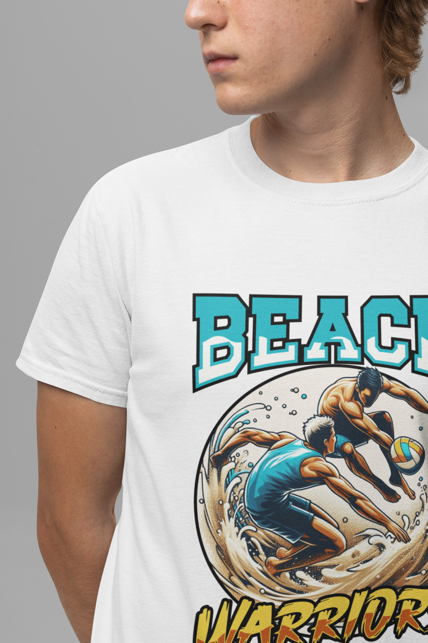 Beach Warriors – Sand Court Battle Beach Ball Graphic T-Shirt