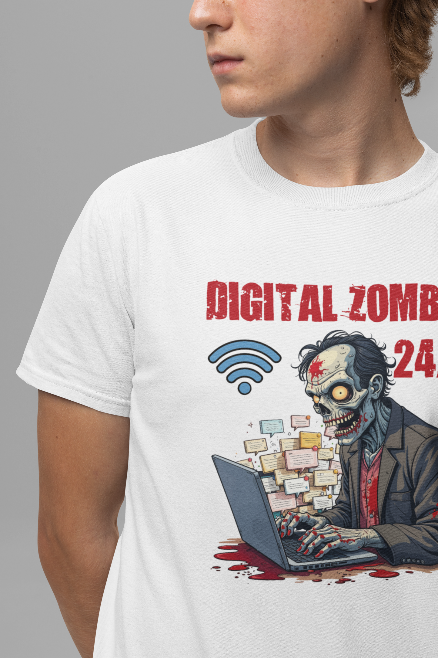 Chronically Online Tee, Internet Addict Shirt, Social Media Humor Graphic, Digital Life Top, Always Plugged In Gift