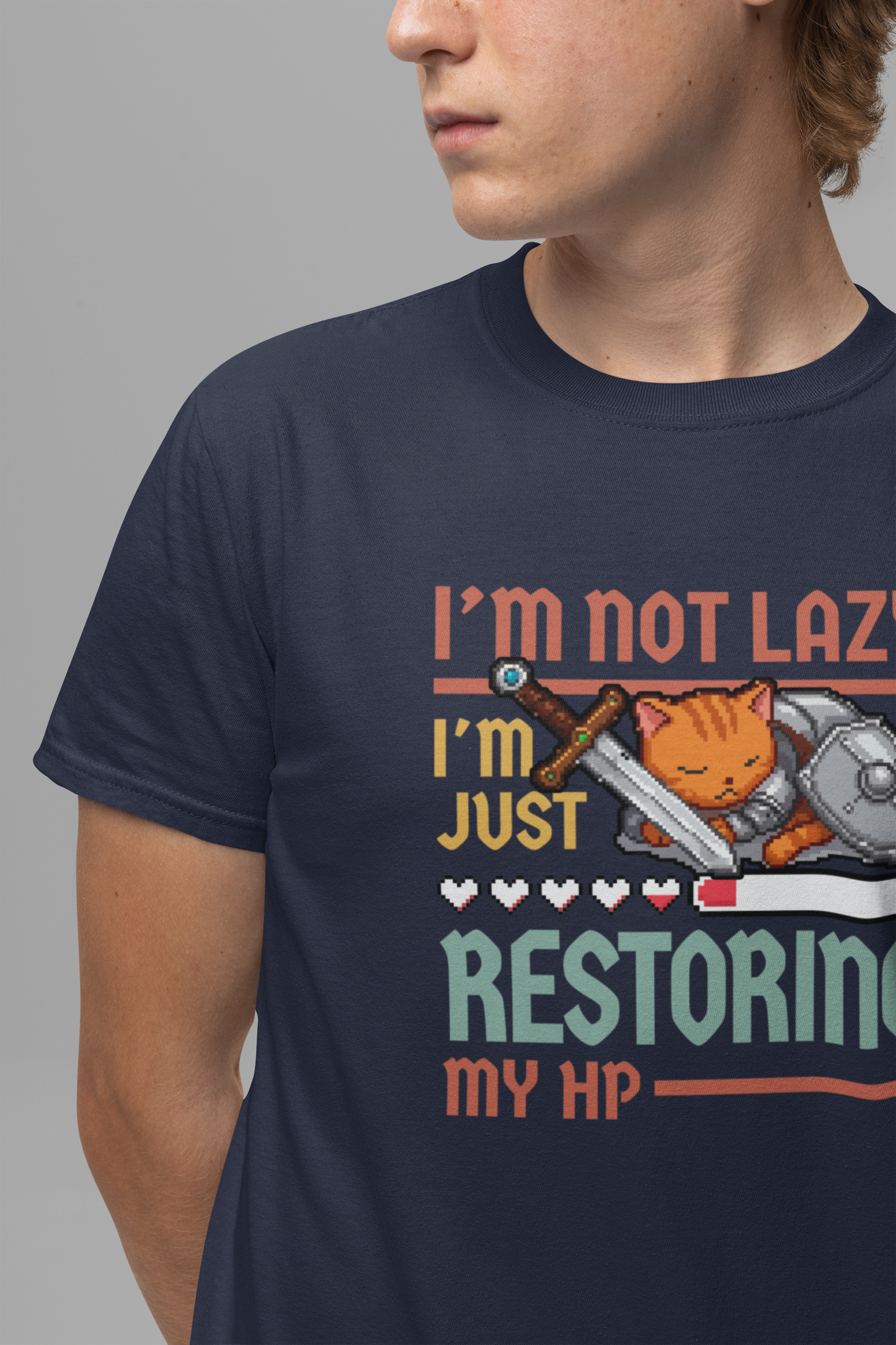 I’m Not Lazy I’m Just Conserving Energy Like a Pro Tee, Cat Nap Humor Shirt, Feline Chill Graphic Tee, Funny Mood Top