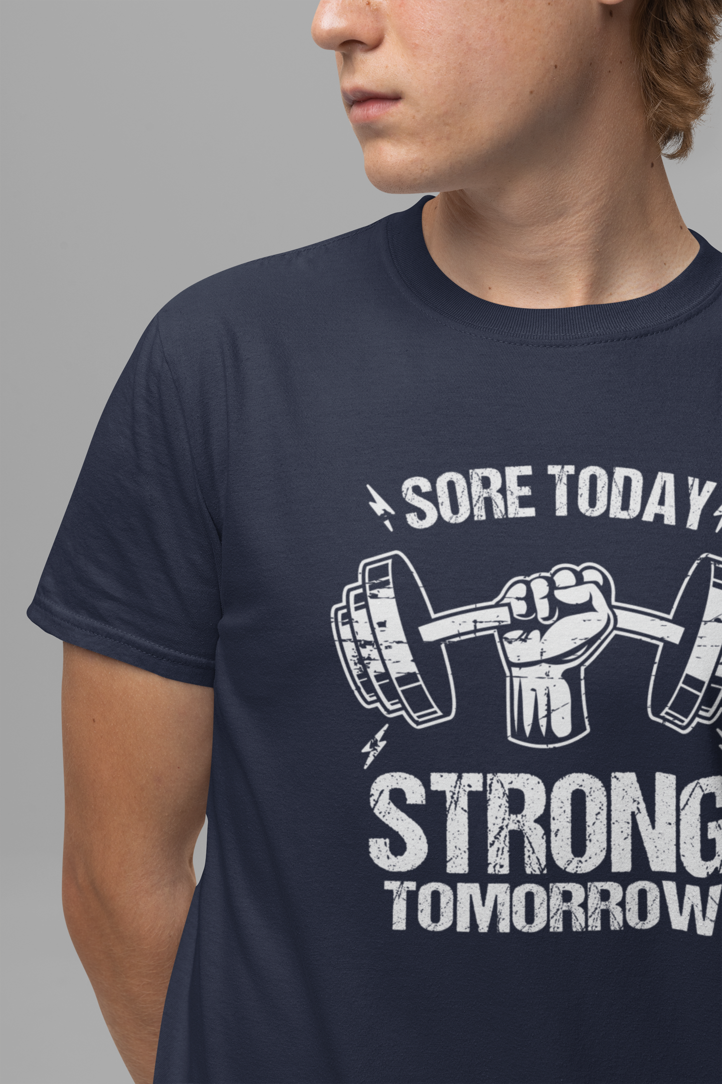 Sore Today Strong Tomorrow Tee, Gym Motivation Shirt, Workout Grind Top, Fitness Progress Graphic, Strength Gift