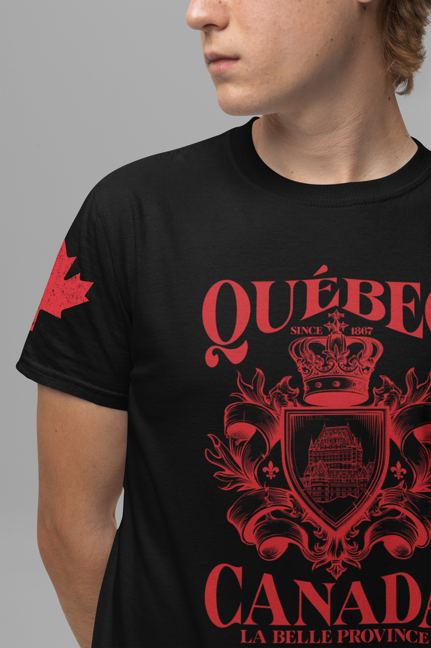 Québec La Belle Province Crest Canada T-Shirt