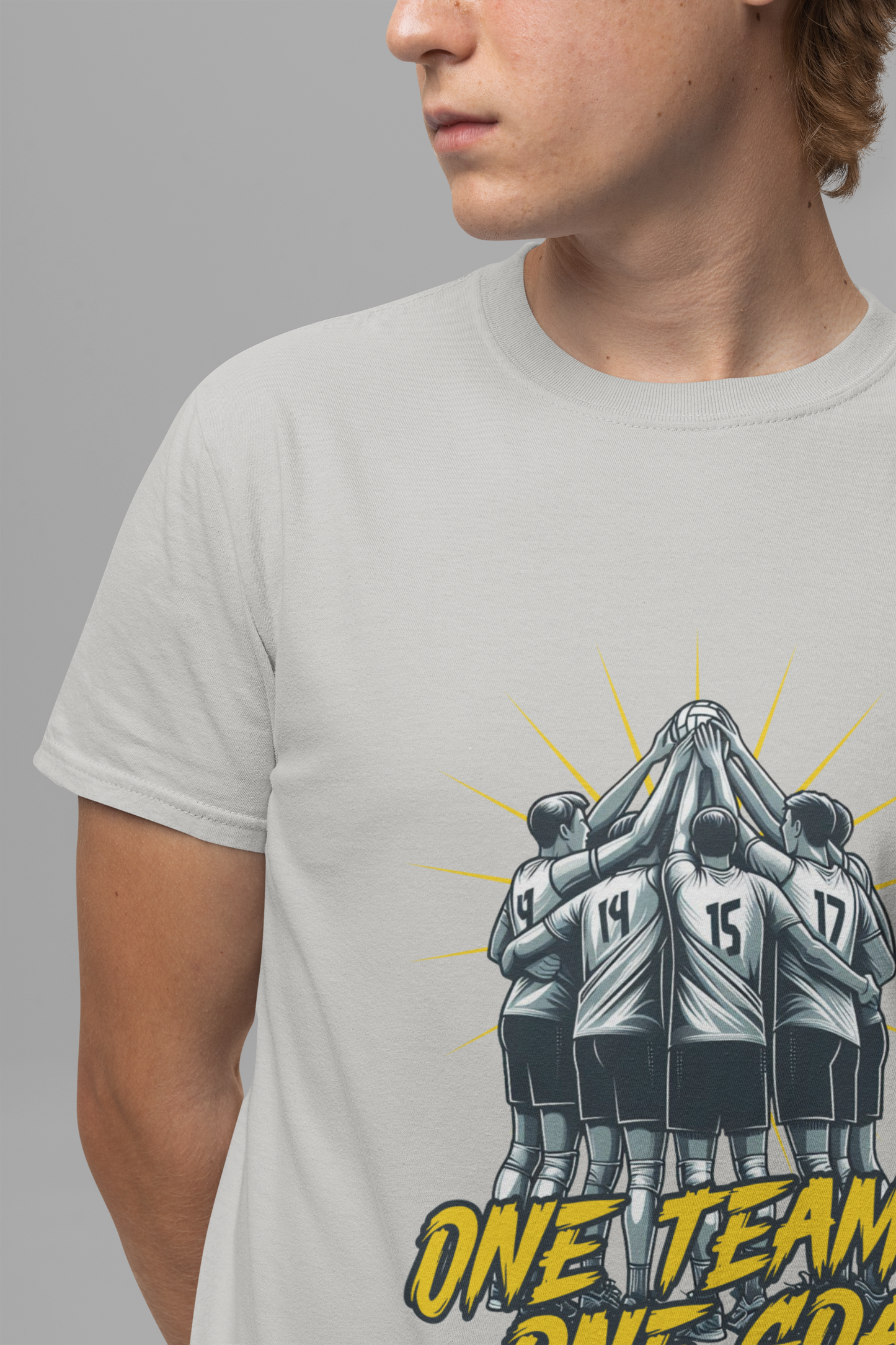 One Team One Goal – Team Huddle Unity Graphic T-Shirt