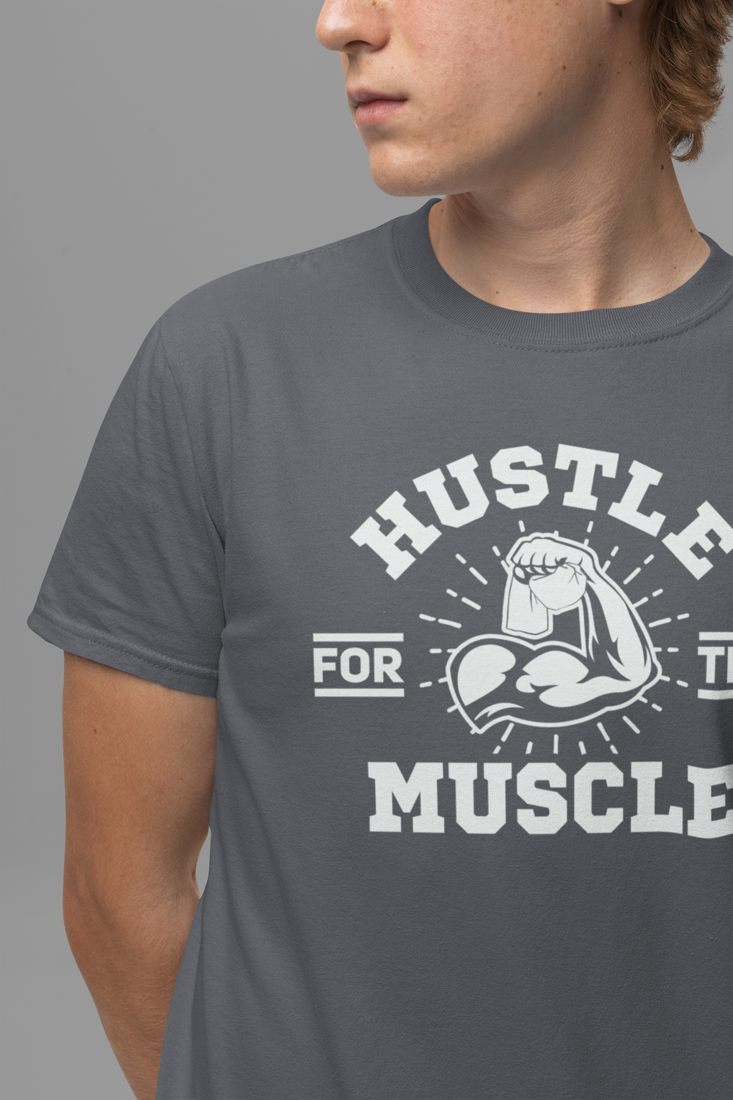 Hustle for the Muscle Bold Workout Tee for Strength Seekers and Gym Lovers Who Lift Heavy Live Loud and Power Through with Style