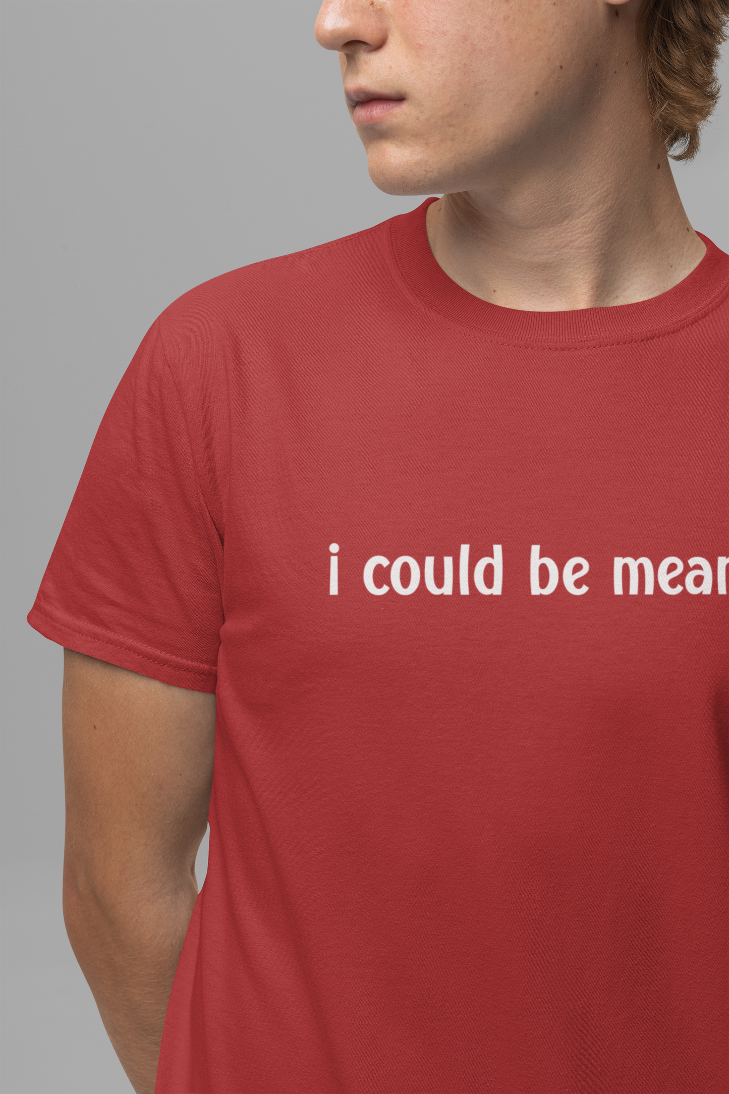 I Could Be Meaner T-Shirt – Bold Sarcastic Attitude Funny Statement Tee