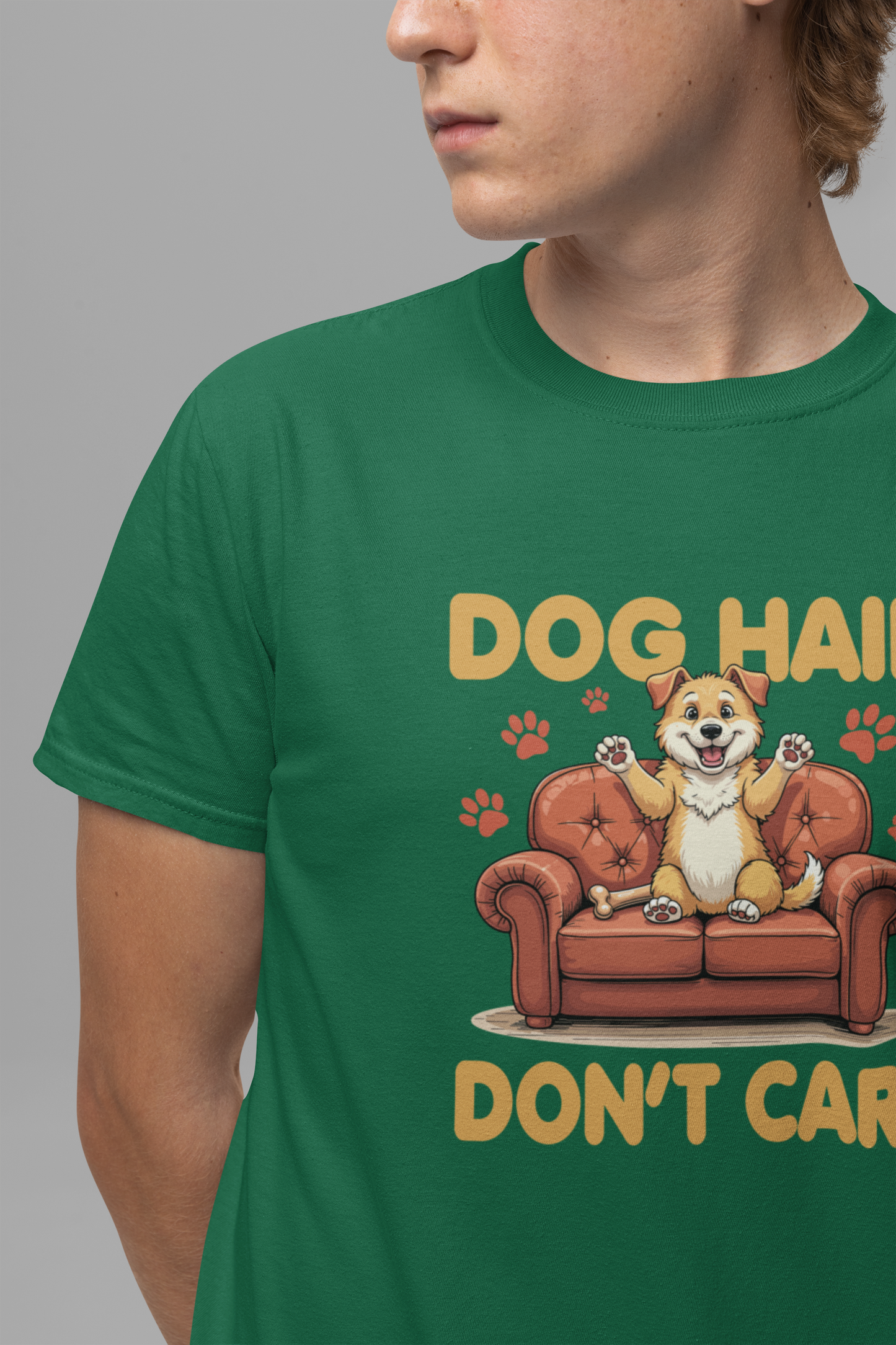 Dog Hair Dont Care Shirt Funny Pet Owner Tee for Dog Parents Who Embrace the Fur and the Love With Zero Regrets and All the Lint