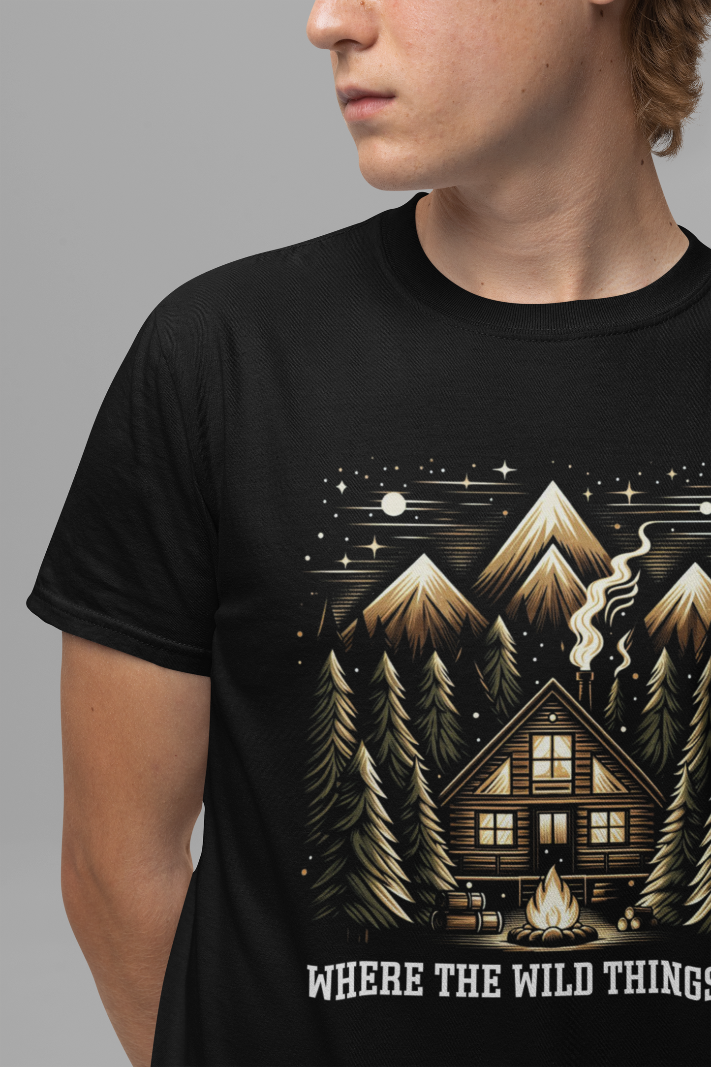 Nature is home shirt, cabin life tee, wilderness living t shirt, off grid lifestyle shirt, cozy nature retreat shirt, forest cabin apparel