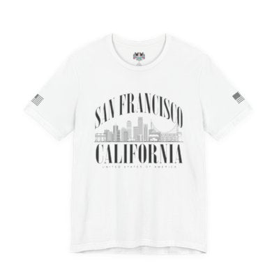 San Francisco California T-Shirt – Arched Skyline United States of America Graphic Tee