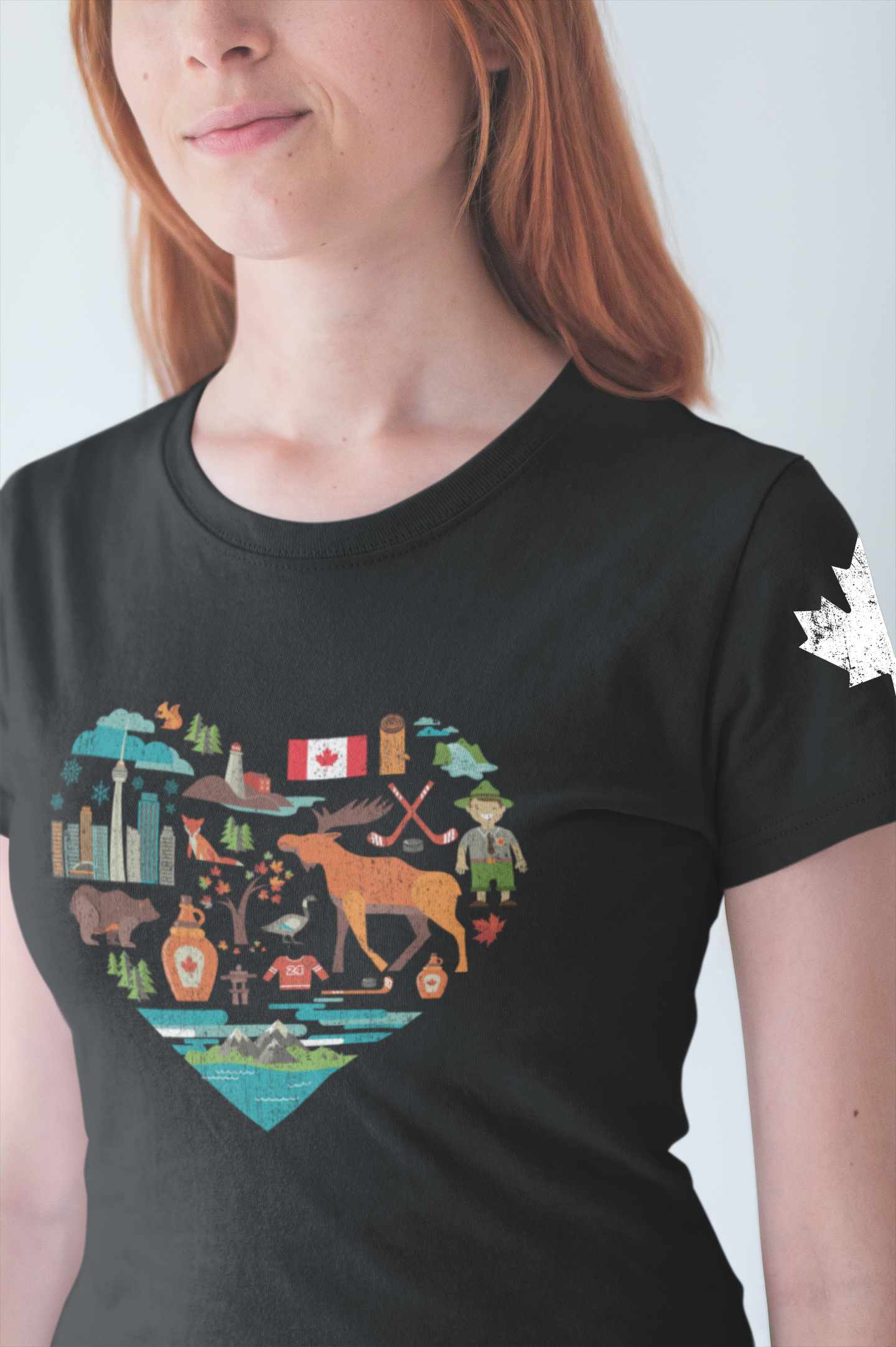 Canada Heart Icons Heritage T-Shirt
