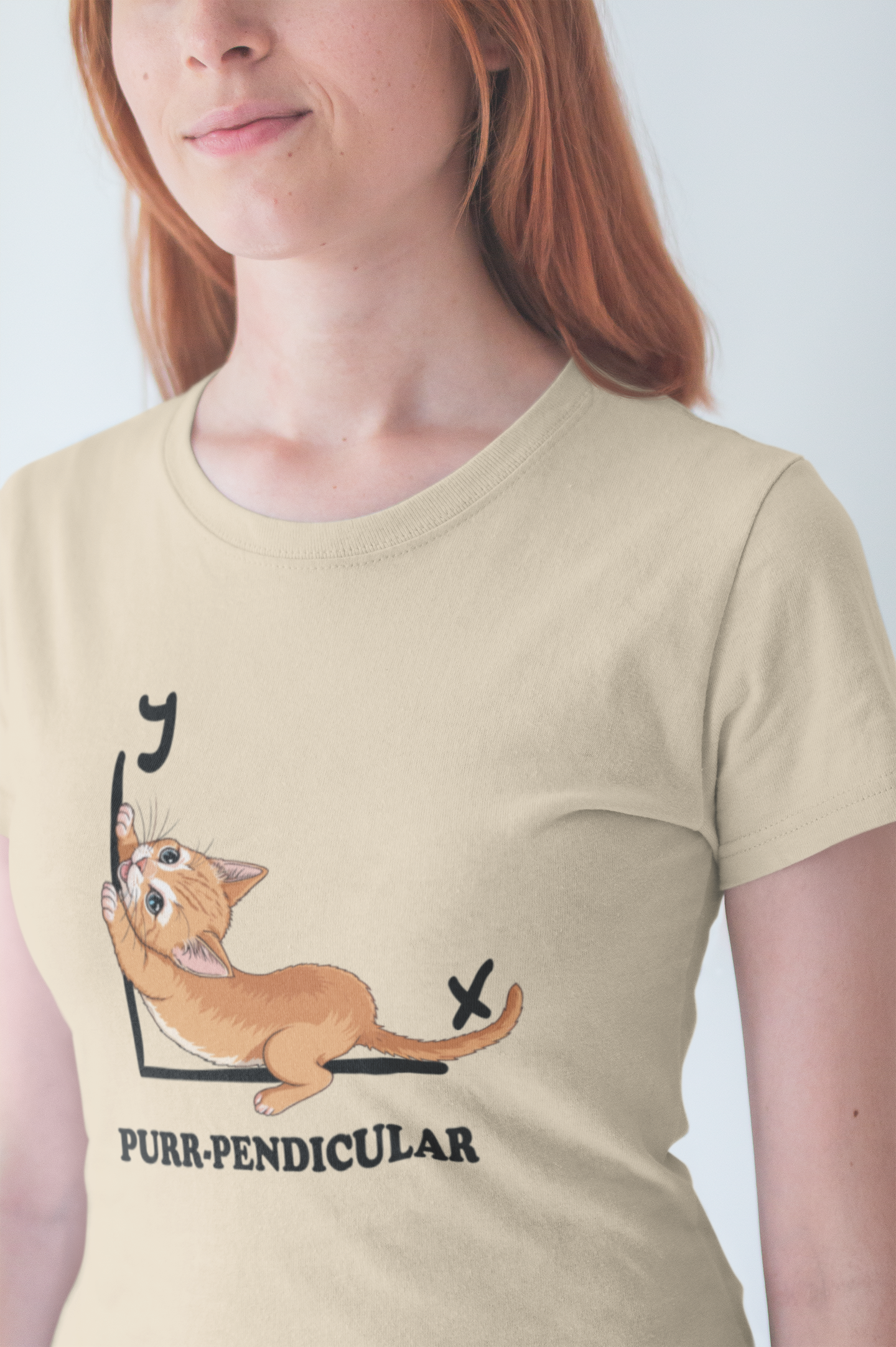Math Cat Pun Shirt – Purr-pendicular Perpendicular Lines Graphic