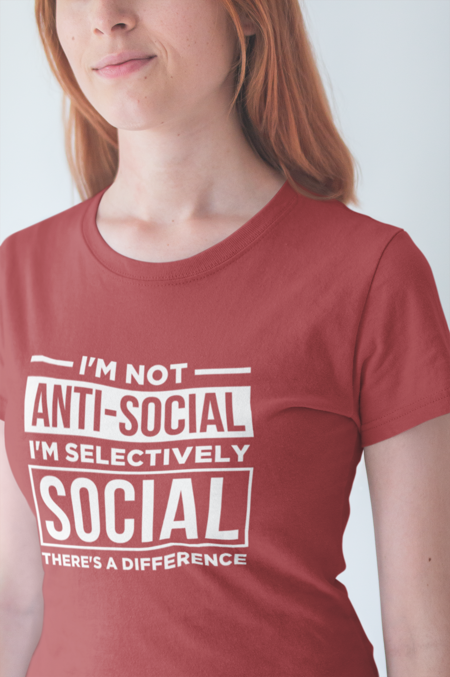 I'm Not Anti-Social I'm Selectively Social T-Shirt – Funny Introvert Quote Tee