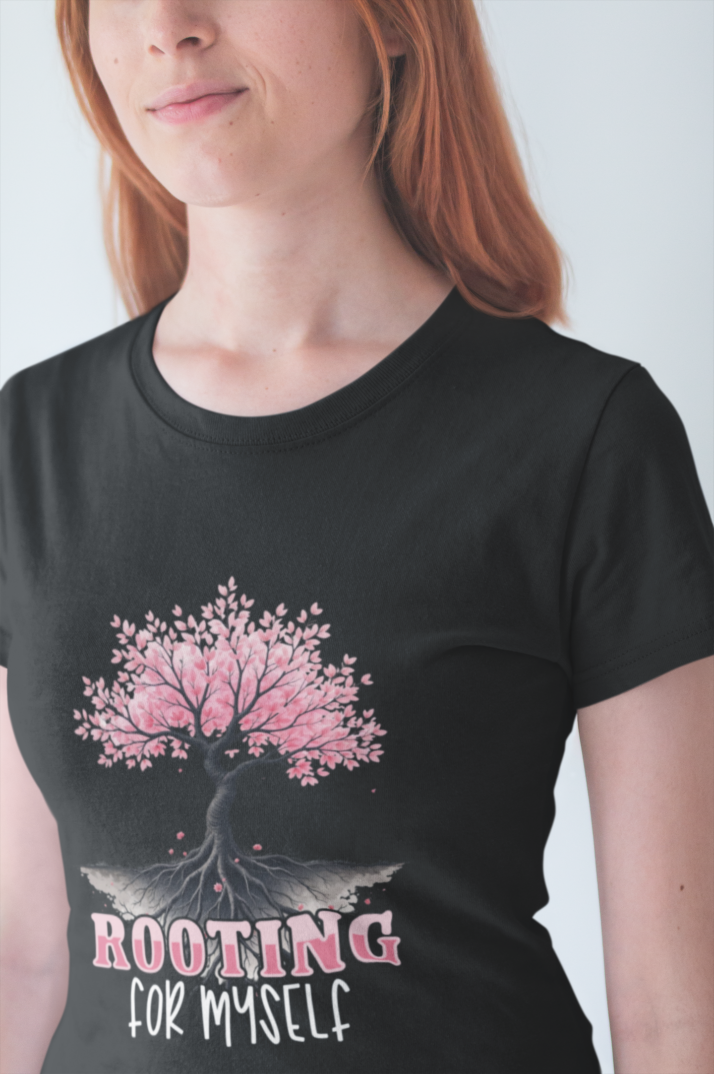 Rooting for Myself T-Shirt – Motivational Tree and Roots Graphic Tee