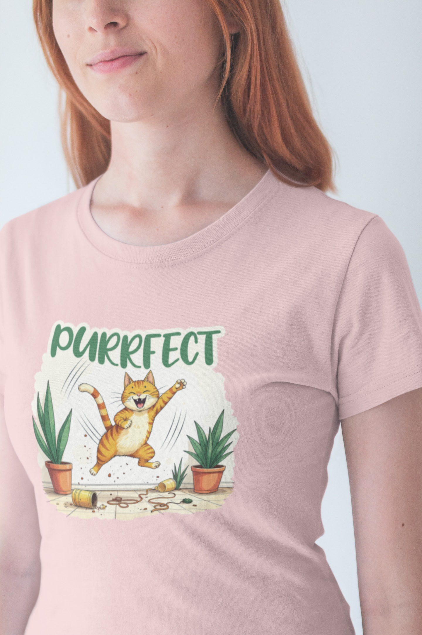 Purrfect Chaos Shirt - Funny Cat Lover Tee for Pet Parents Who Embrace the Hairballs Mayhem and Mischief With Love and Laughter