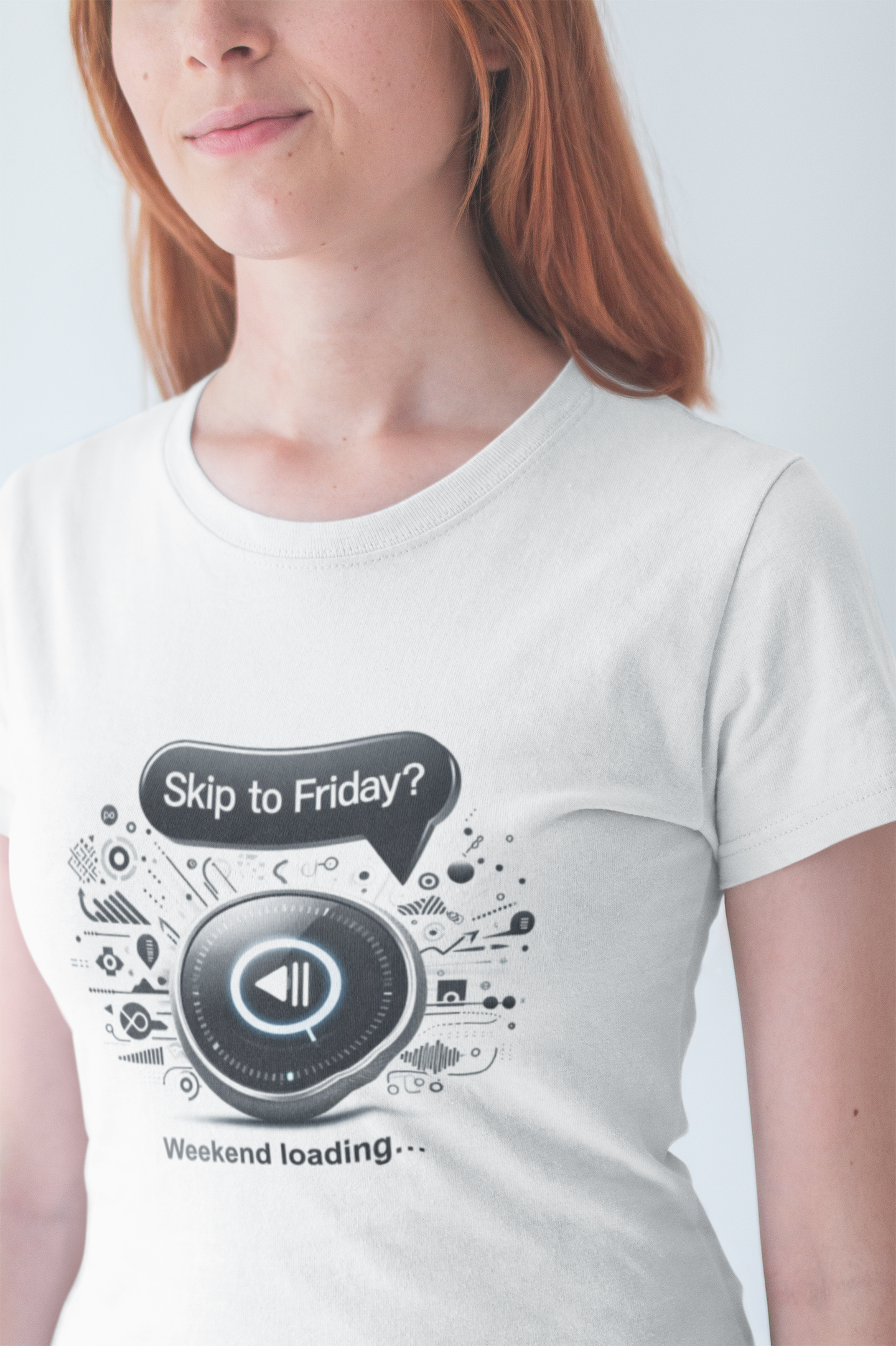 Alexa, Skip to Friday Skip to Friday & Weekend Loading | Media Icons Graphic T-Shirt