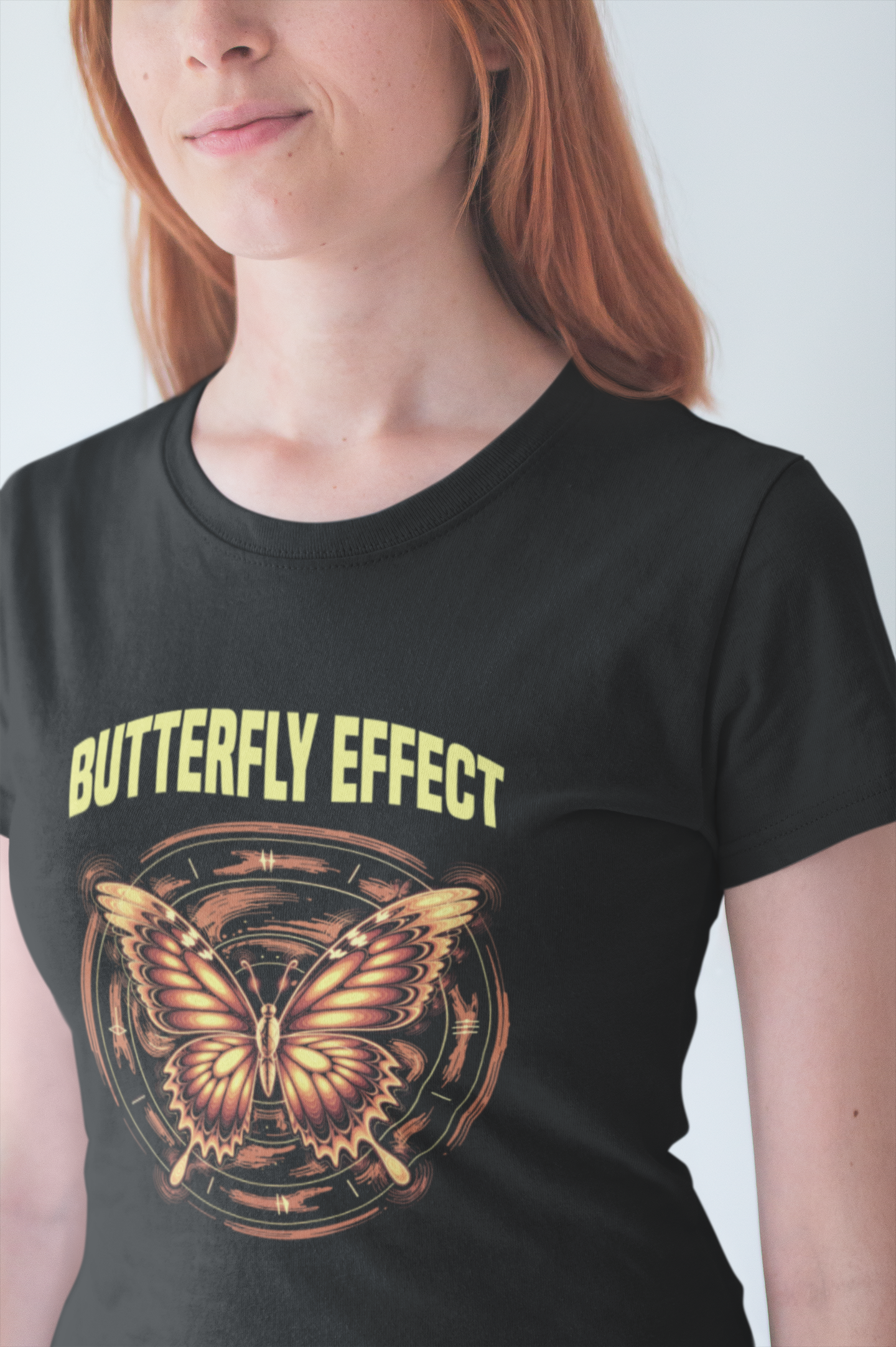 Warning Butterfly Effect Ahead Tee, Sci-Fi Chaos Shirt, Time Shift Graphic Tee, Multiverse Humor Top, Cause and Effect Gift