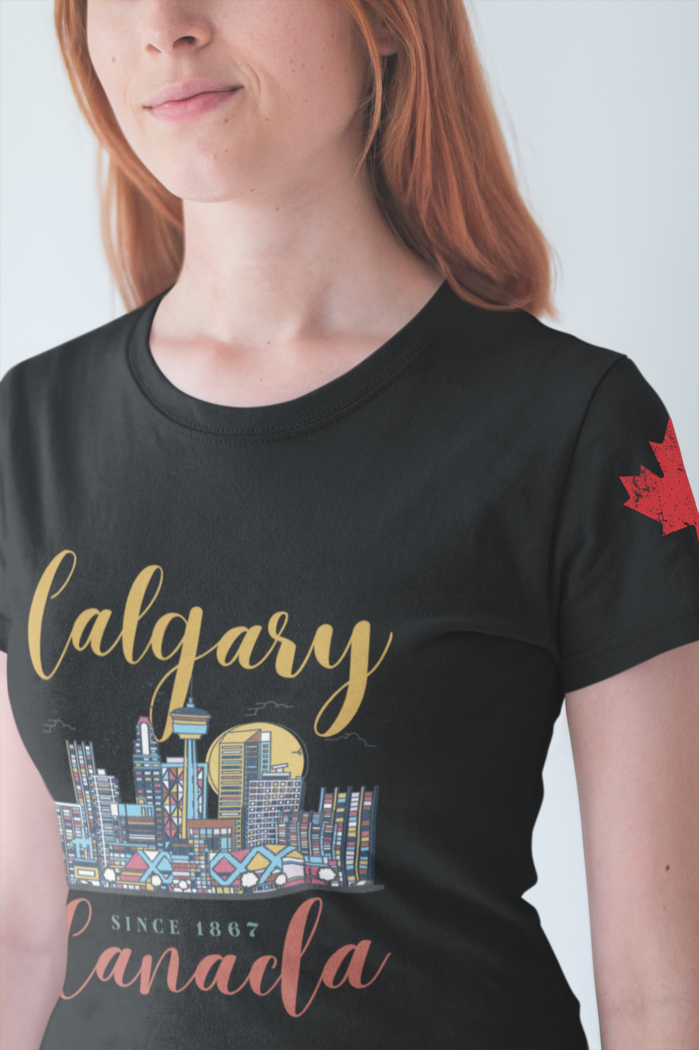 Calgary Canada Skyline Since 1867 T-Shirt