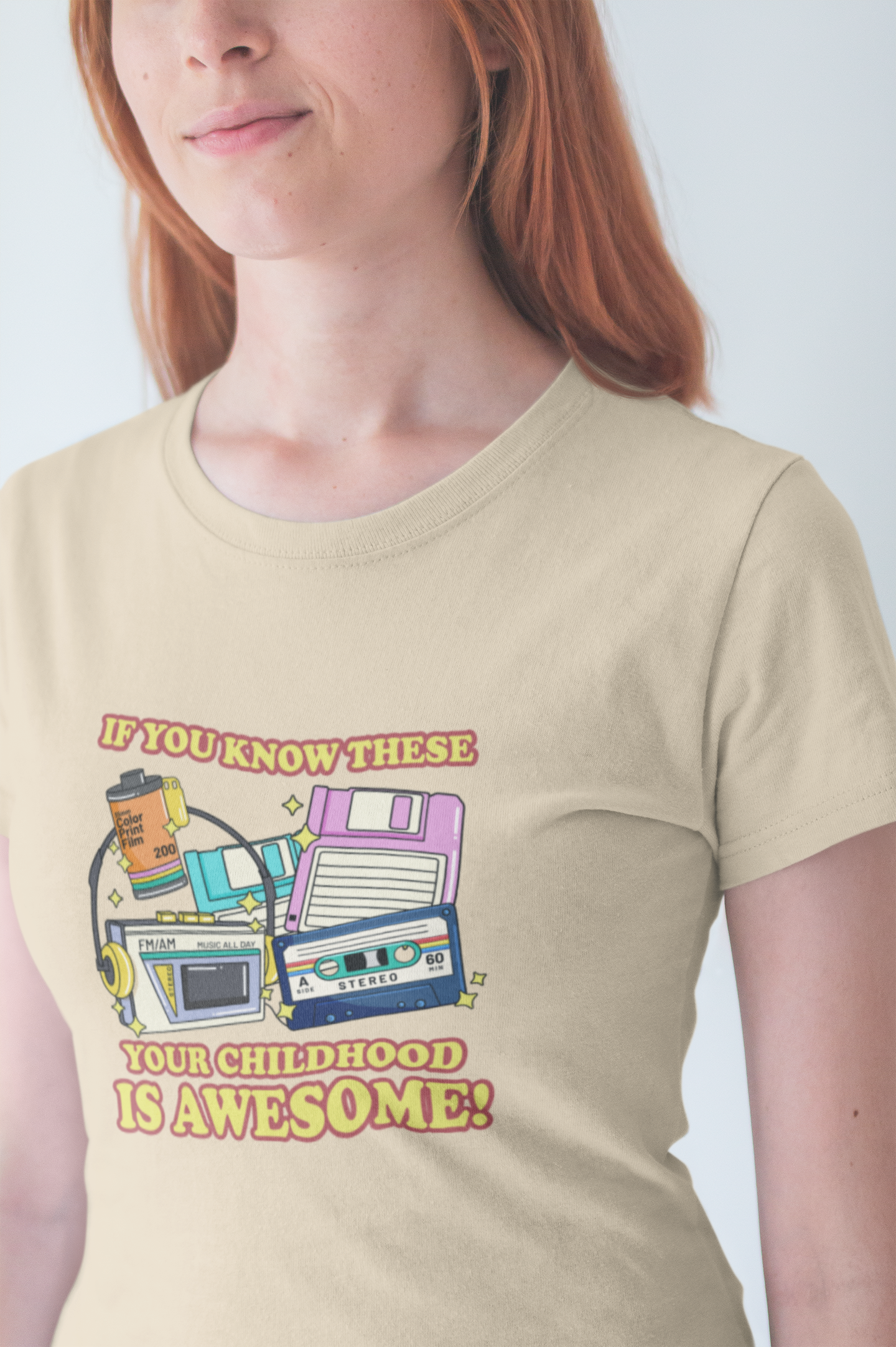 If You Know These Your Childhood was Awesome T-Shirt – Retro Nostalgia Tech Tee