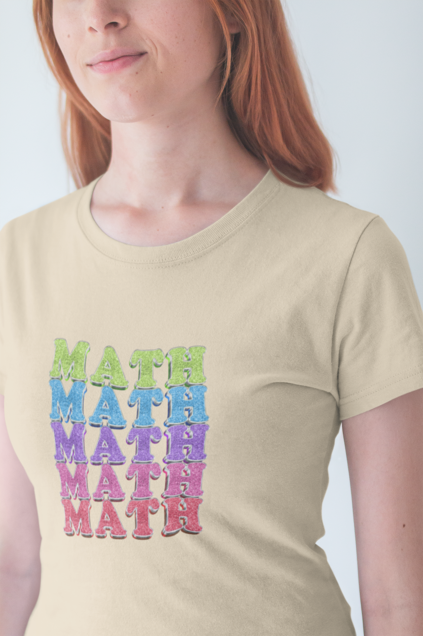 Math Repeated Tshirt – Bold Typography Design for Math Enthusiasts