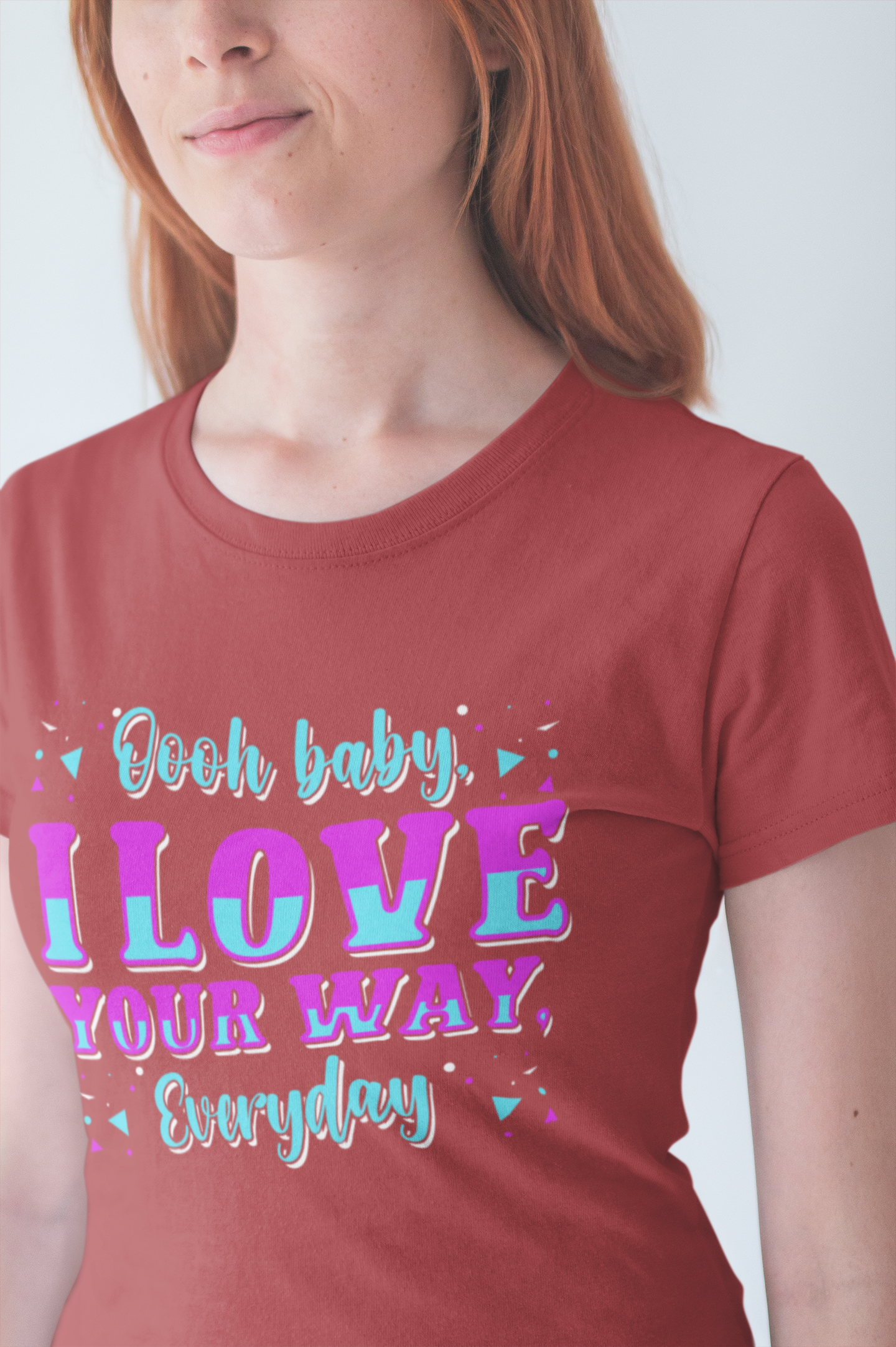 Cute Romantic T-Shirt – Love Your Smile Every Day Sweetheart Tee