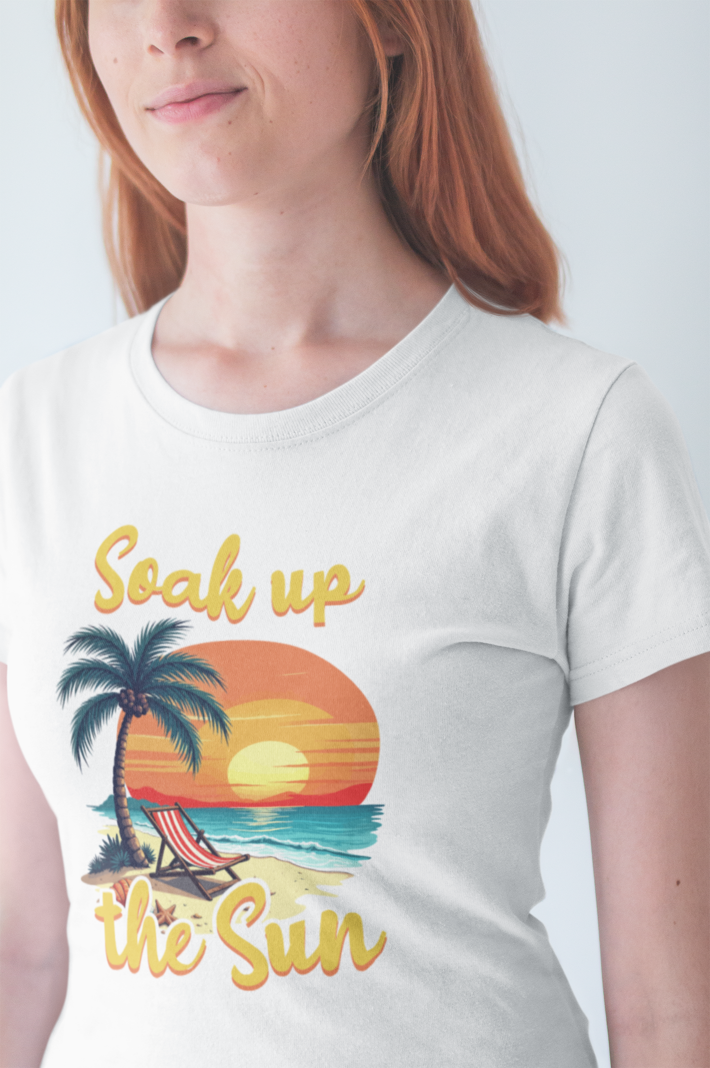 Soak Up The Sun Shirt, Coastal Chill Tee, Summer Sunshine T Shirt, Relaxed Beach Apparel, Sunlight Escape Graphic Top