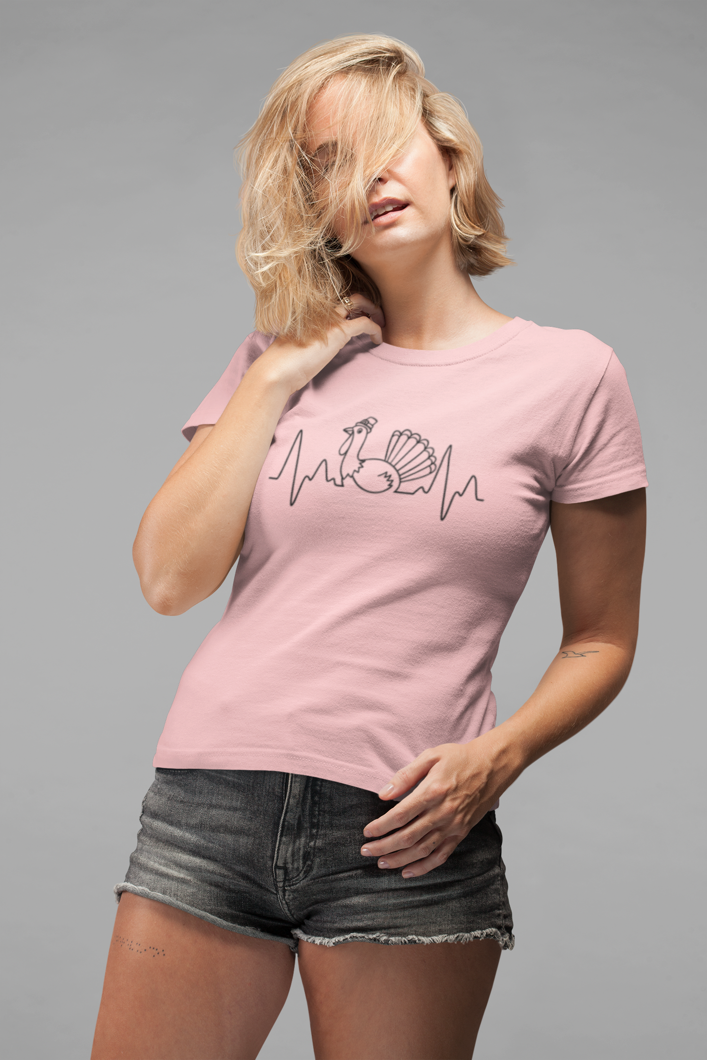 Heartbeat Turkey Graphic T-Shirt
