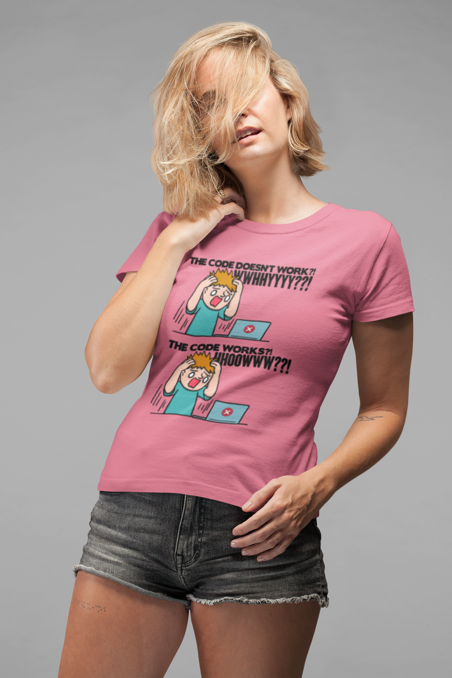 Code Works Confusion Funny Programmer T-Shirt