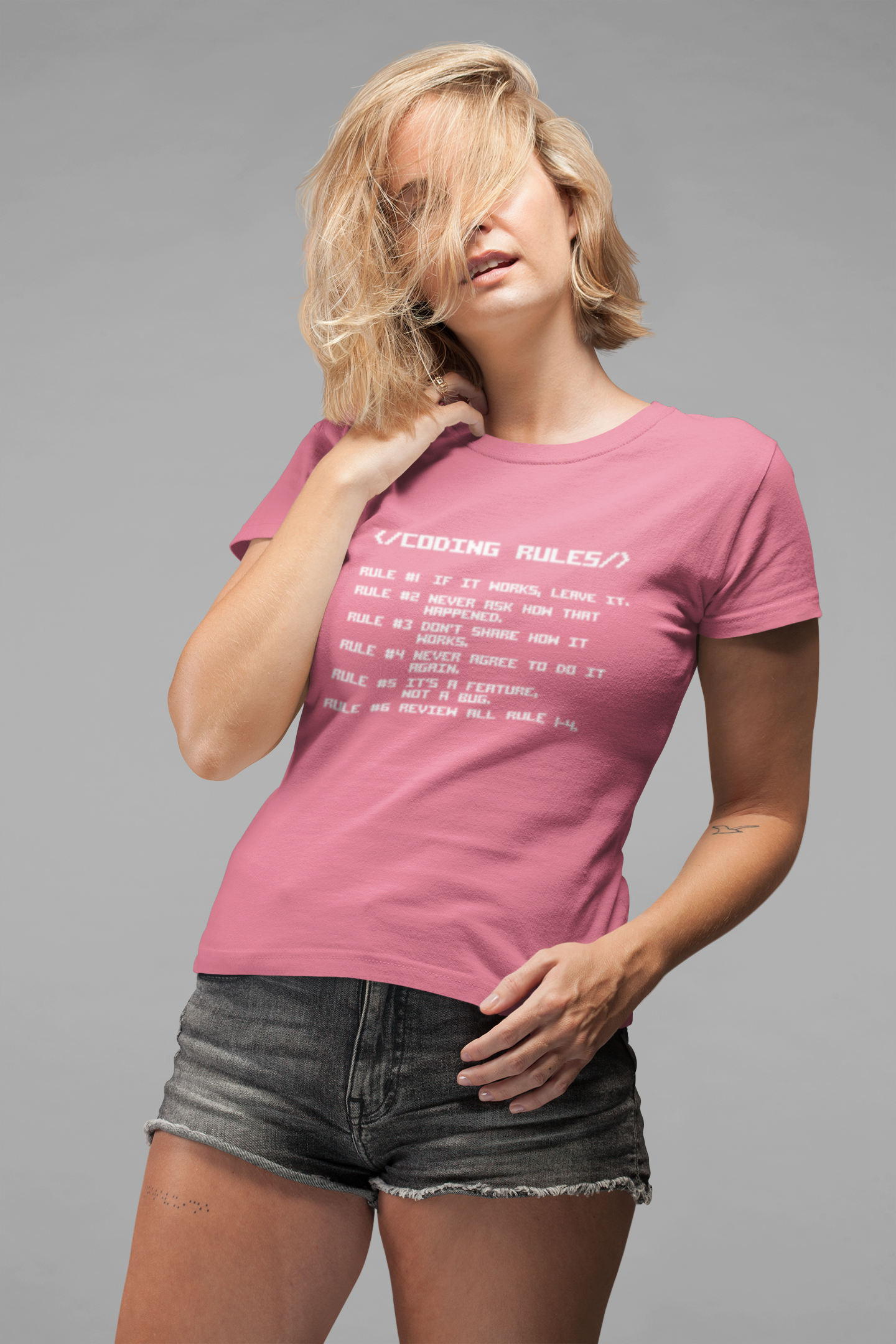 Coding RULES Funny MS-DOS Prompt T-Shirt
