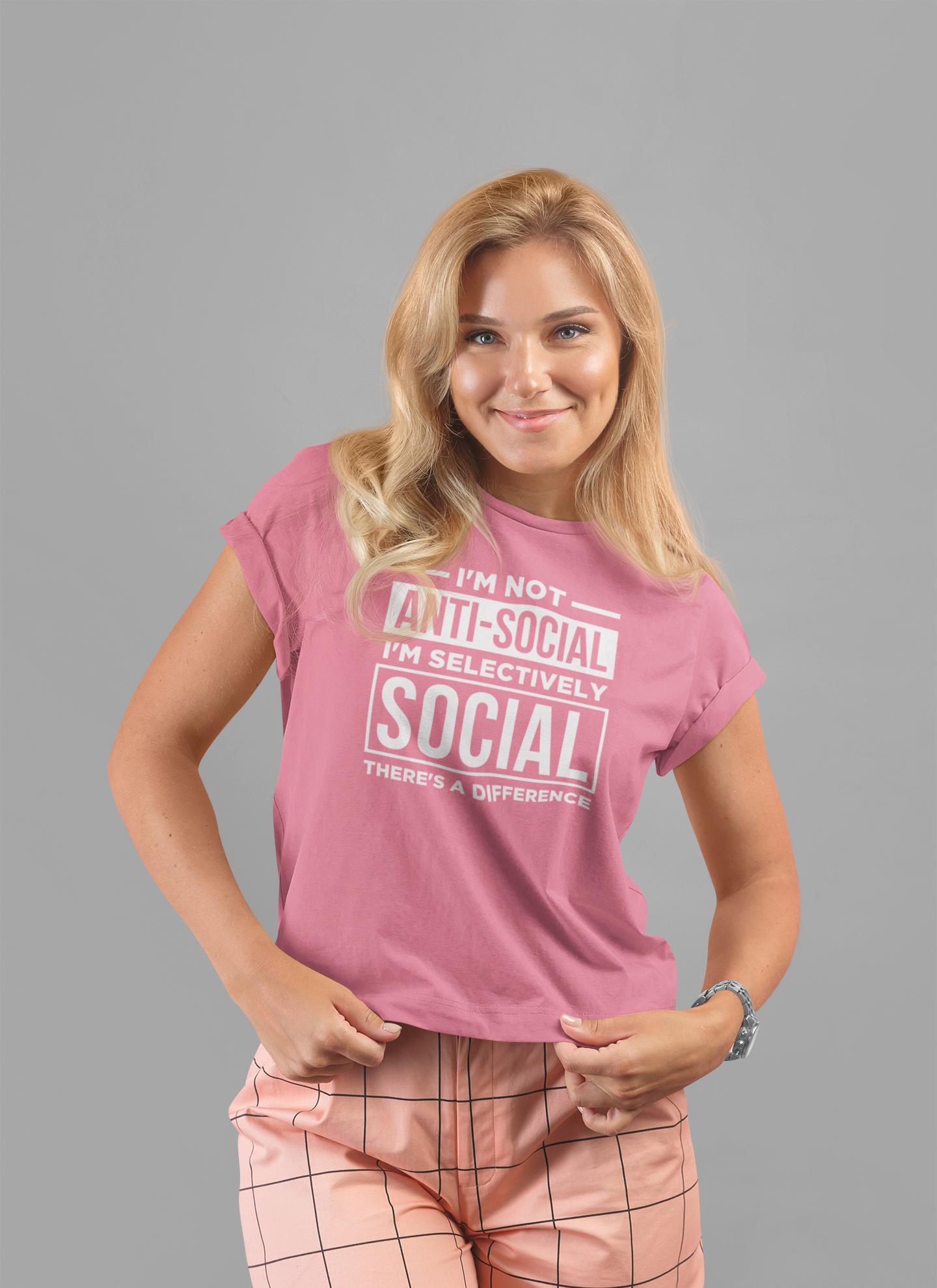 I'm Not Anti-Social I'm Selectively Social T-Shirt – Funny Introvert Quote Tee