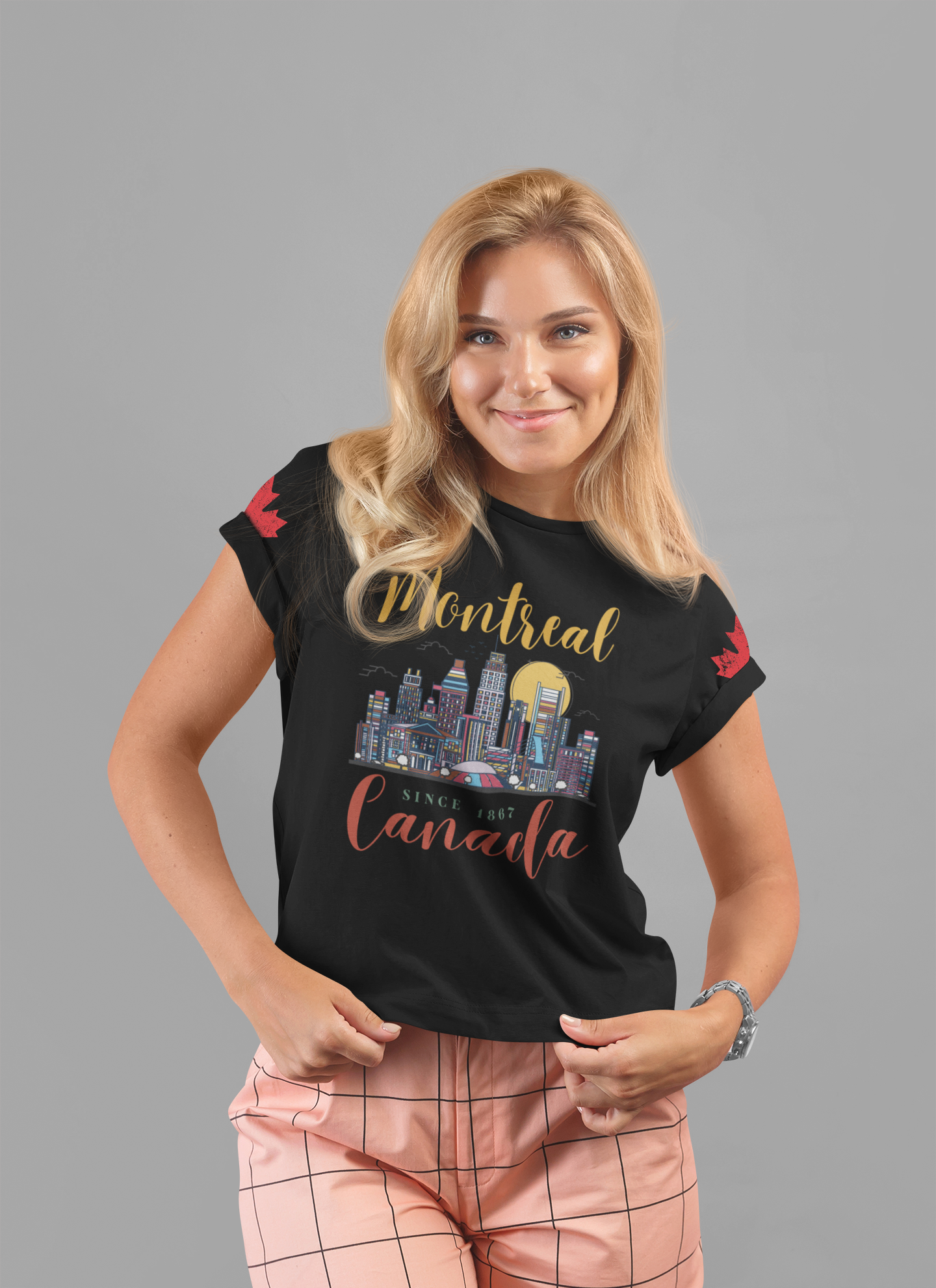 Montreal Skyline Canada Since 1867 T-Shirt