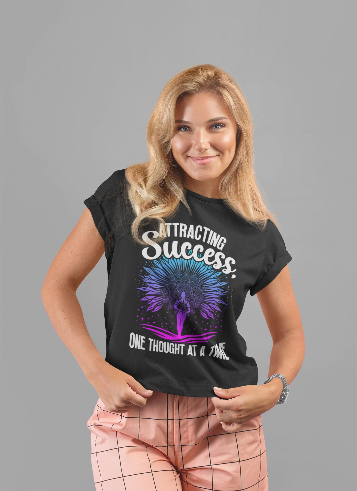 Stay Positive Manifest Abundance Shirt, Spiritual Glow Anime Tee, High Vibe Mindset T Shirt, Energetic Manifestation Apparel, Uplifting Graphic Top